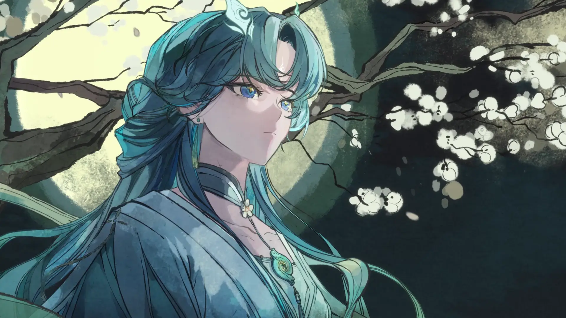 Another thing I noticed about Qingxiao is that her age apperance seems to change drastically depending on the art being used.