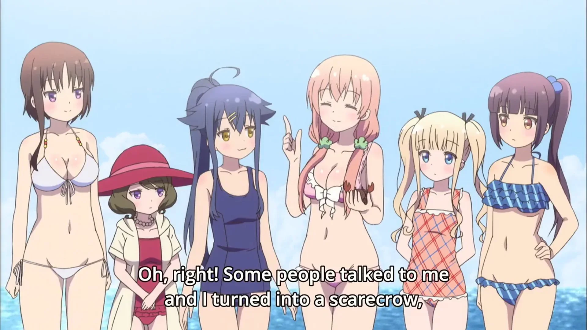 Chiaki and Hinako feels like a different age in this swimsuit picture.