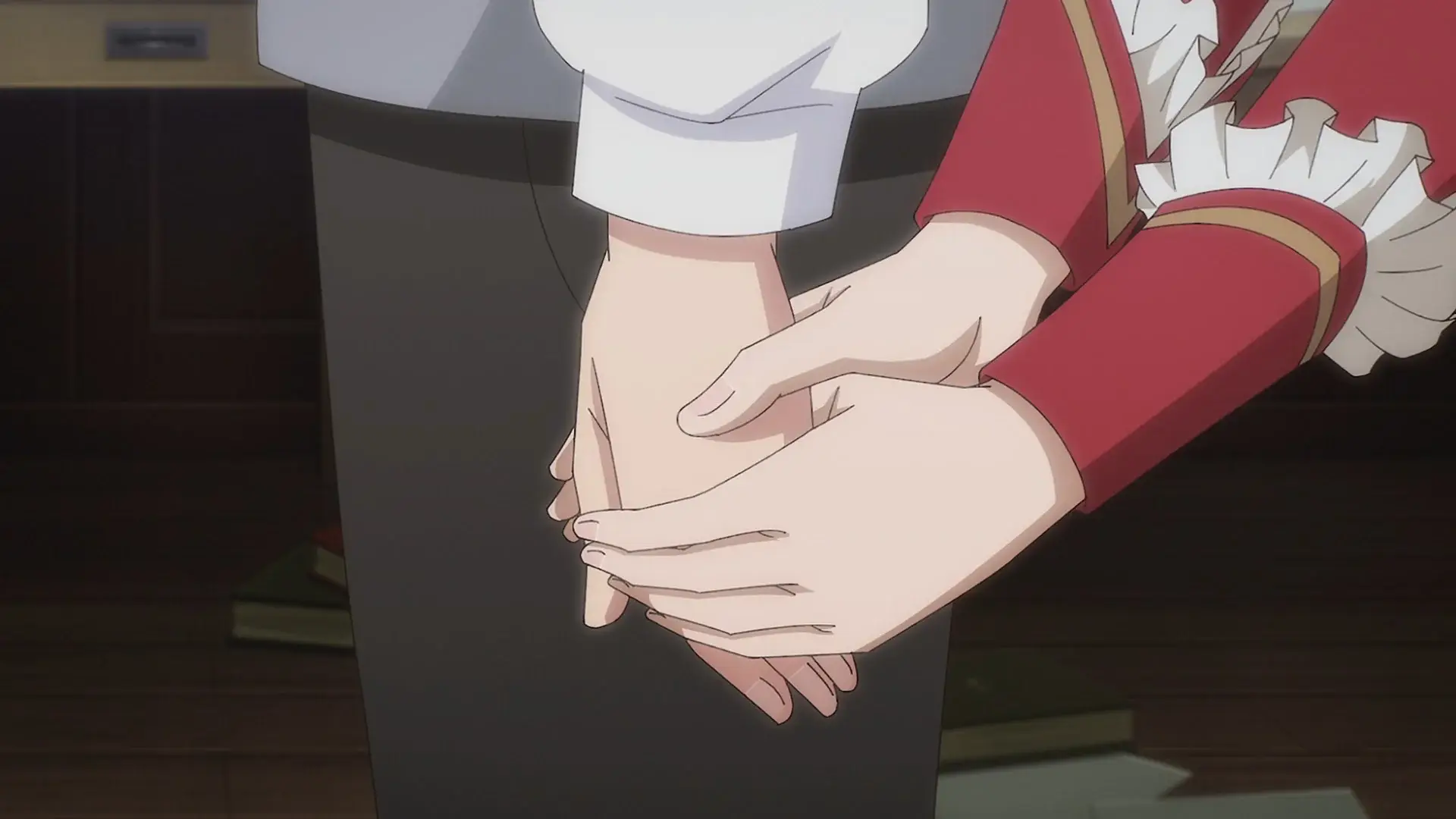 This was ultra cute, Mirika was clearly trying hard to push Kunon, but at the same time in pain inside for him leaving.