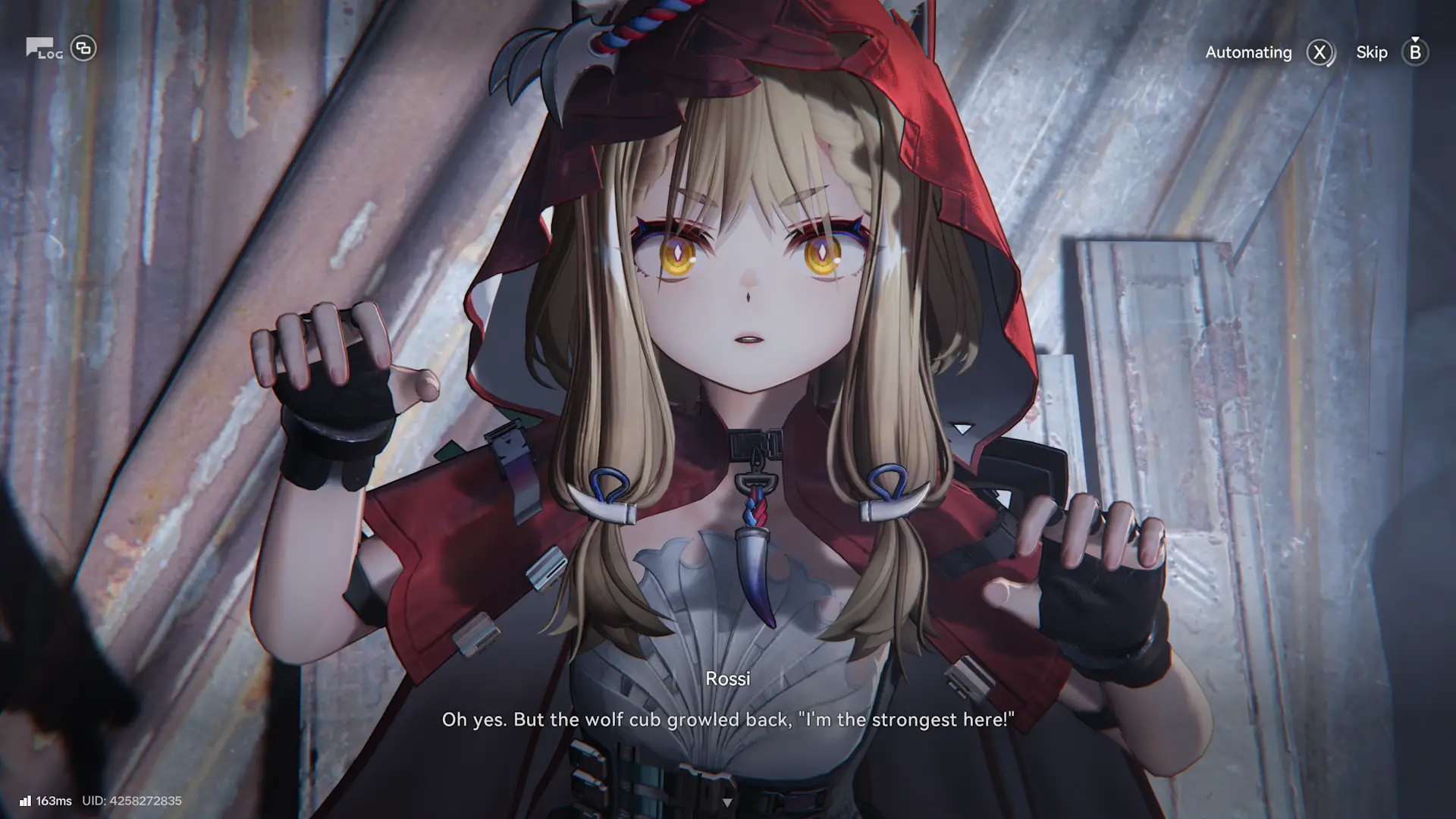 Rossi narrating the story was ultra cute. I wonder if she was referring to herself with the whole wolf thing...