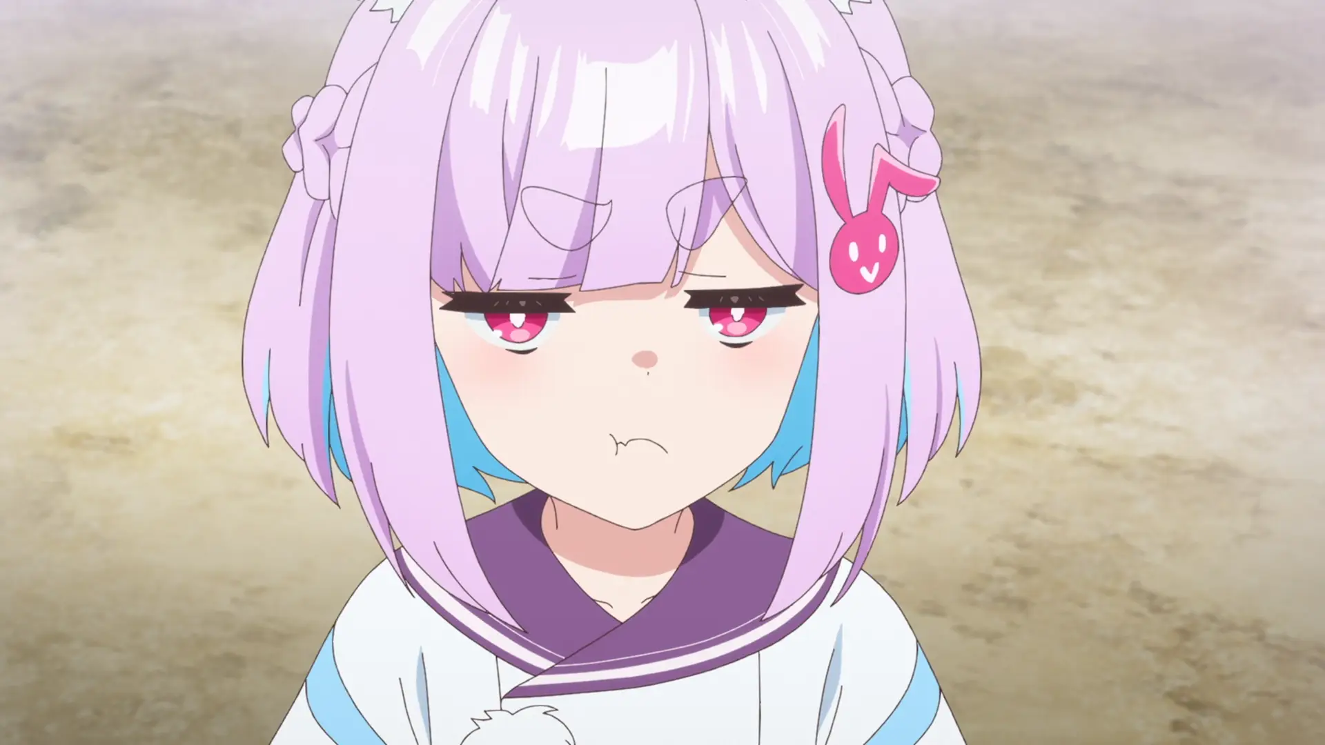 Sui faces are nice, but at this point we know she's faking it. She's actually sweet and caring.