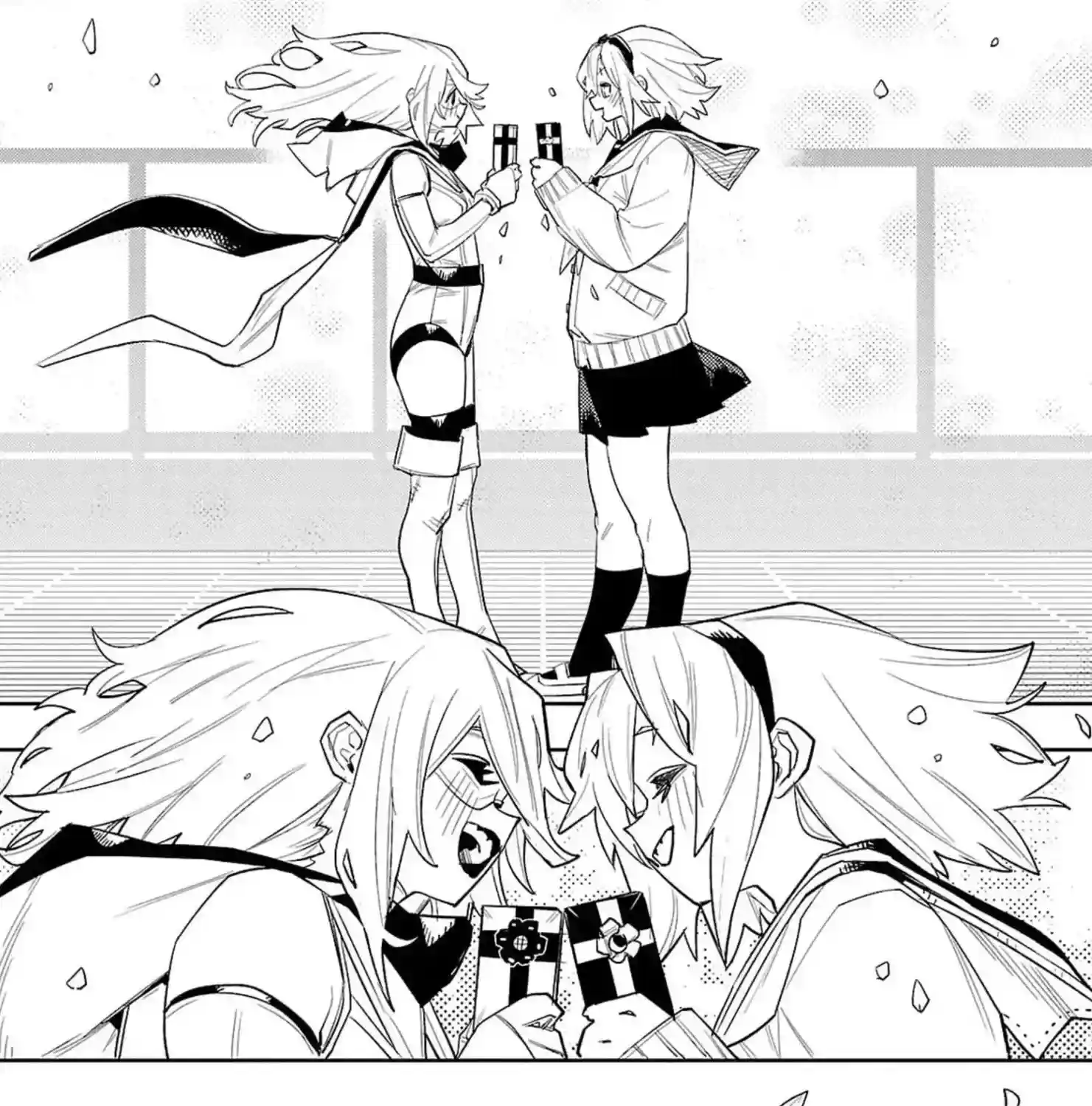 No kiss? Come on, we were all waiting for that! I guess I'll still need to wear my yuri goggles...