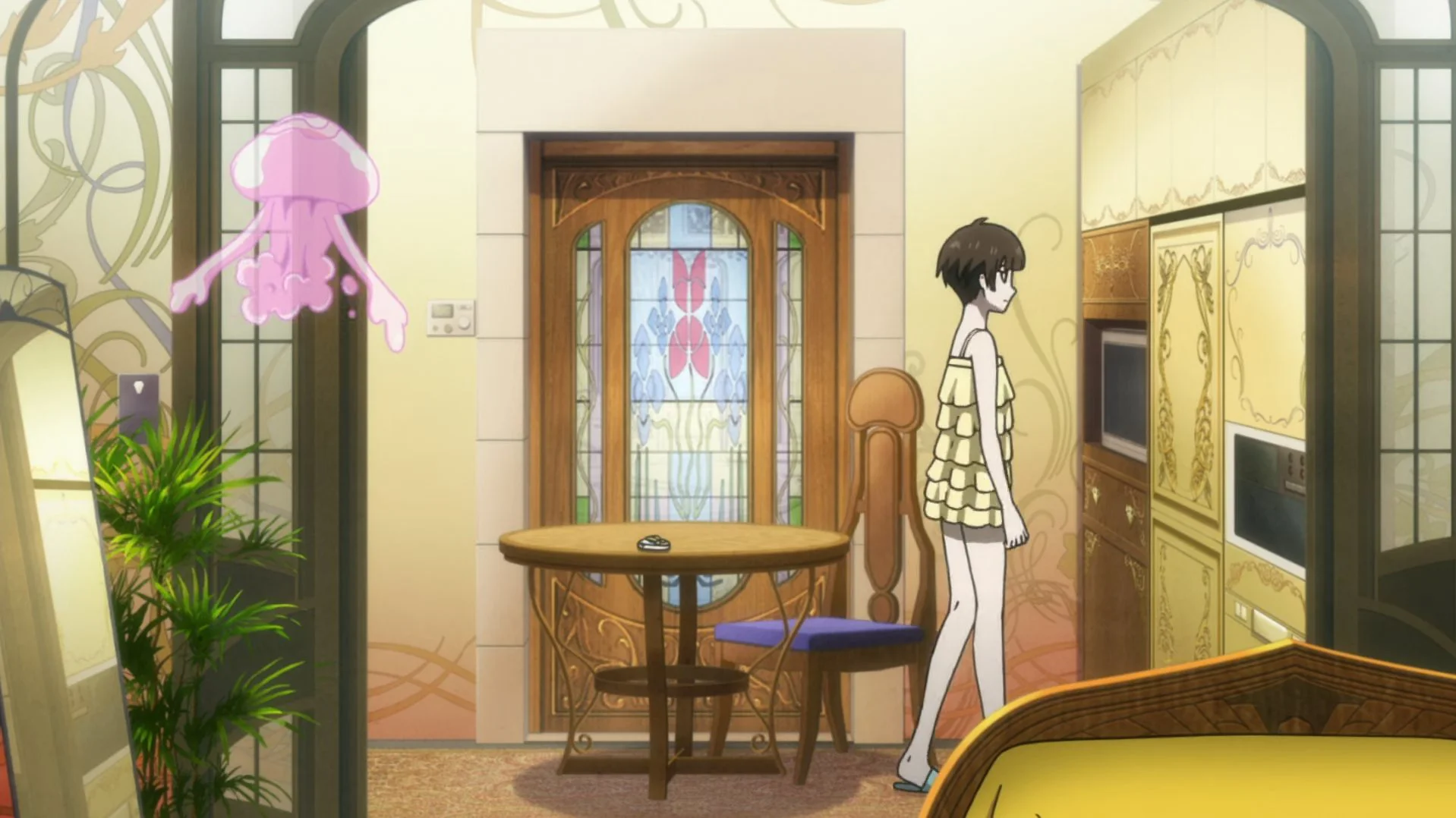 As usual Akane doesn't shy of some fanservice