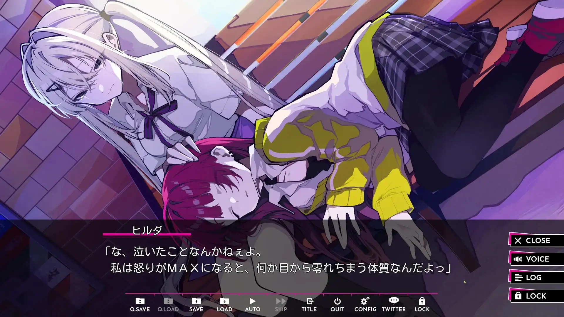 Reona and Kiriko. Best friends or...yuri? Listen to me, I'm not going crazy...*wears yuri goggles*