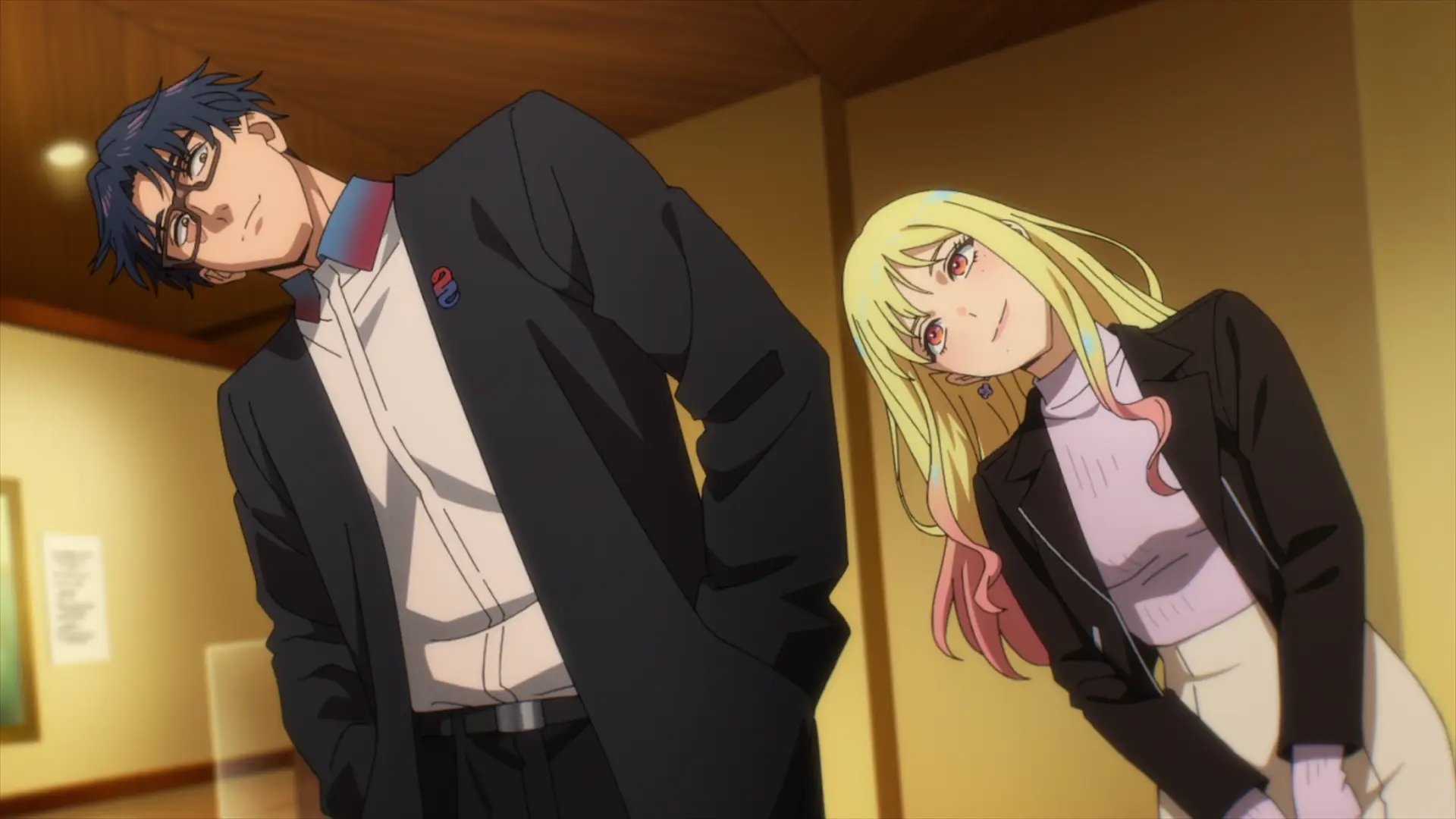 This was extremely cute watching them do the head tilt together to see the art from another viewpoint.