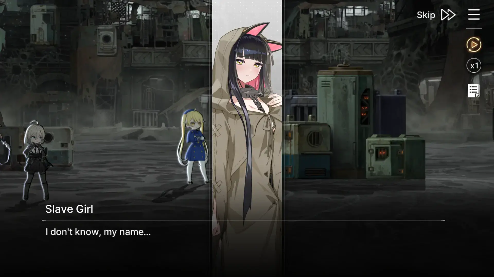 Just to remember how defenseless she looked in the story segment. Poor girl...curious how she become confident as we saw her in the flashback.