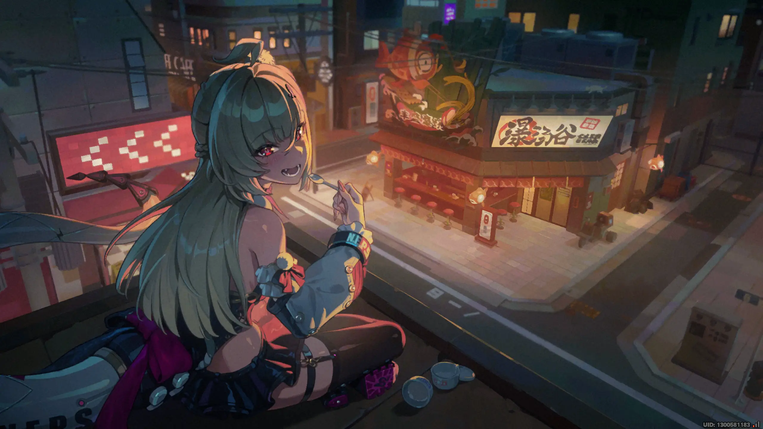 This was the cutest scene of the entire patch with Cissia and Belle relaxing while eating a pudding. It really shows how much of a genuine good girl Cissia is.