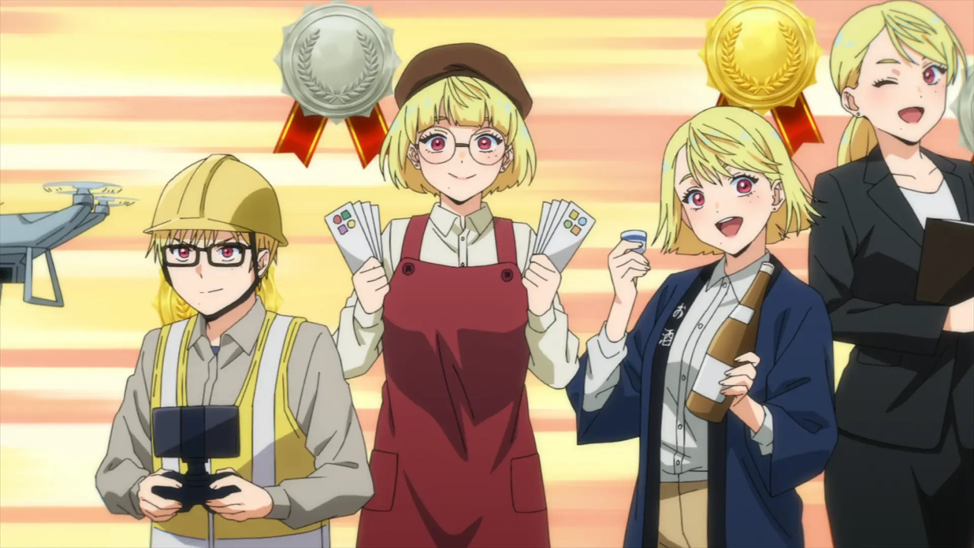 Apparently Mei is a multitalented person being able to get the certifications for pretty much every single job possible in the world.