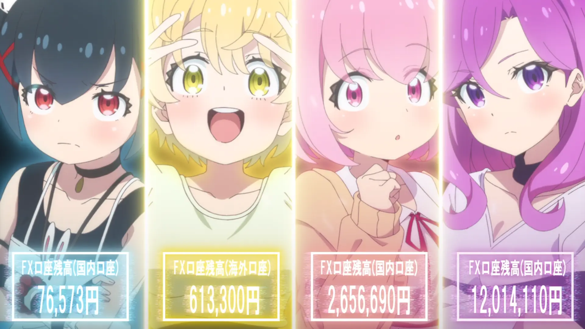 The battle of the ages, four girls trying to squander all their savings in FX. Who will get to 0 first?