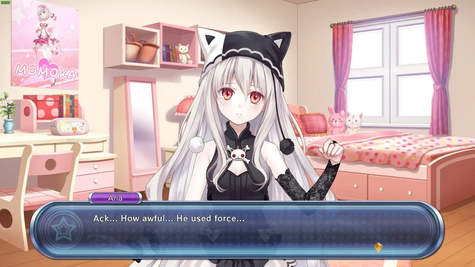 Aria has that weird gap, sometimes she's cute sometimes she's hot...