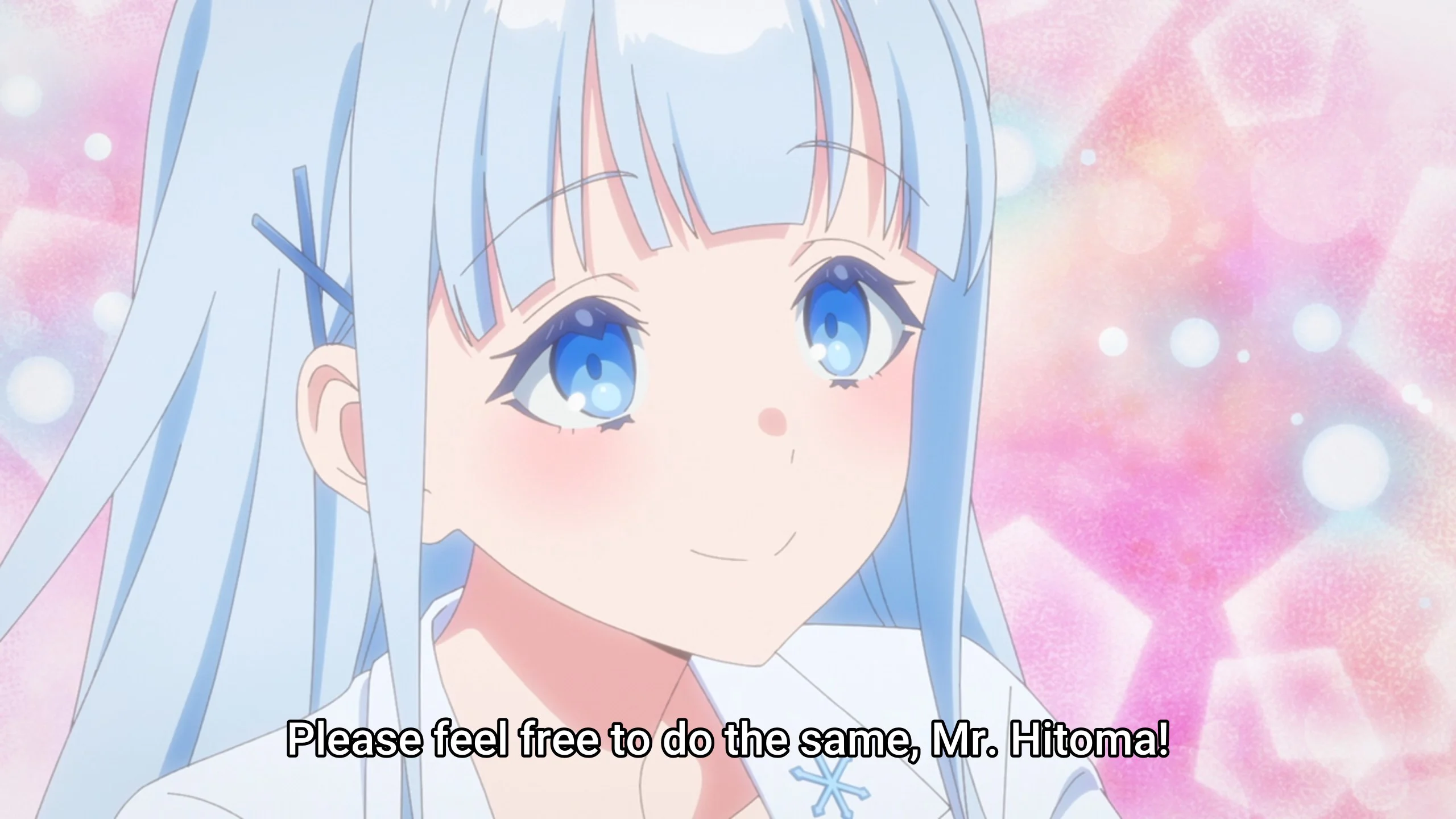 She does look very angelic. She looks human though?