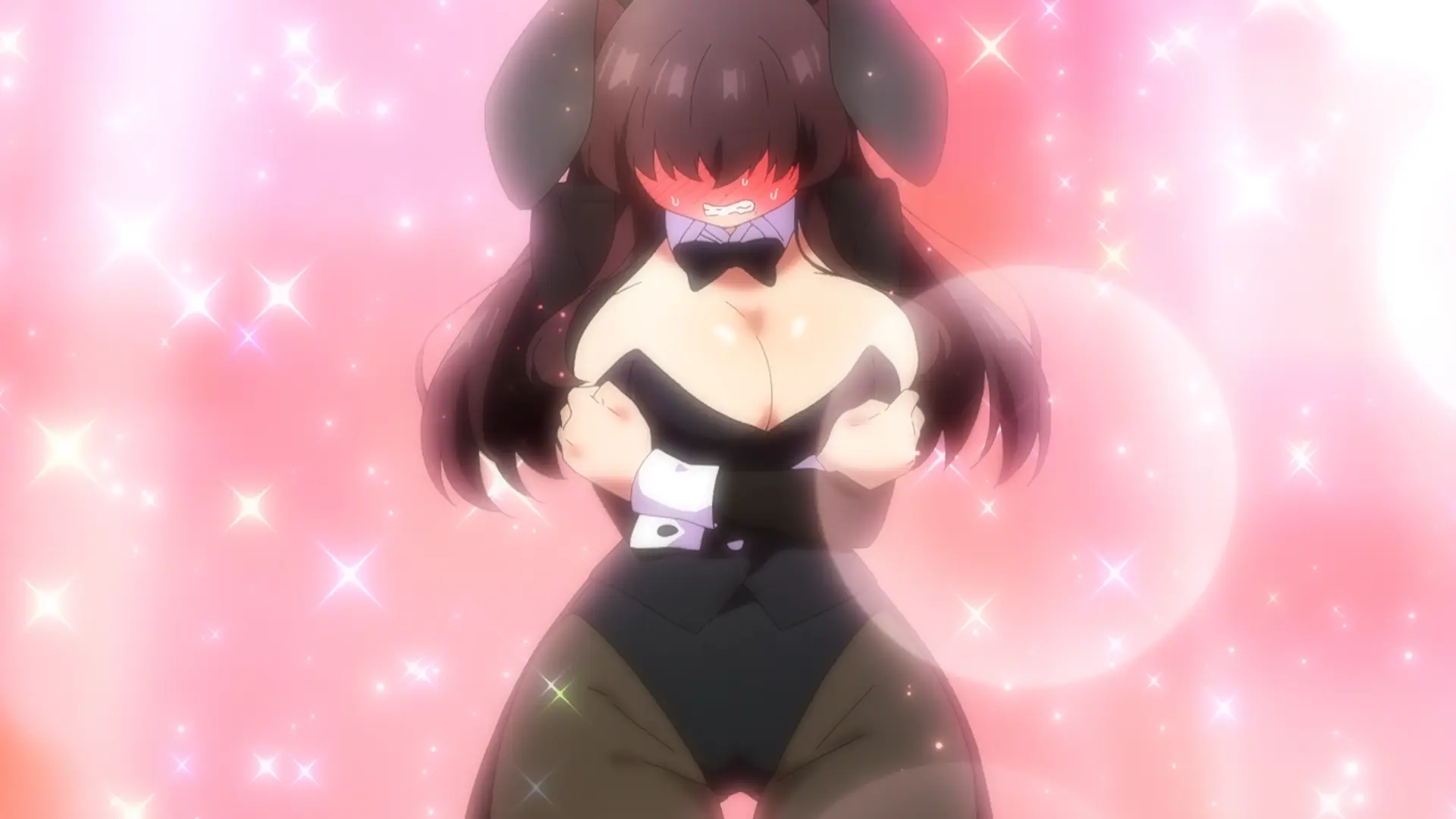Kakure Meme fighting the pressure of being on show. I'm really curious to see her eyes again, I think we saw them once a few seasons back or am I dreaming it?