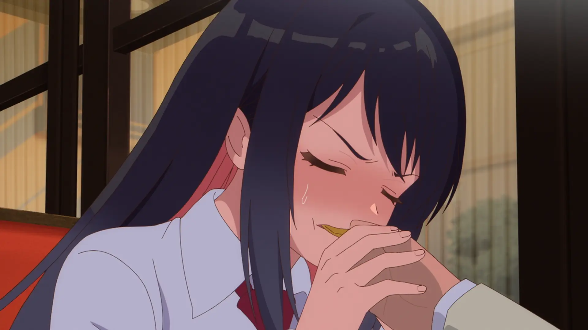 Now that's an awkward courage, but courage nevertheless. Uzuki good job there.