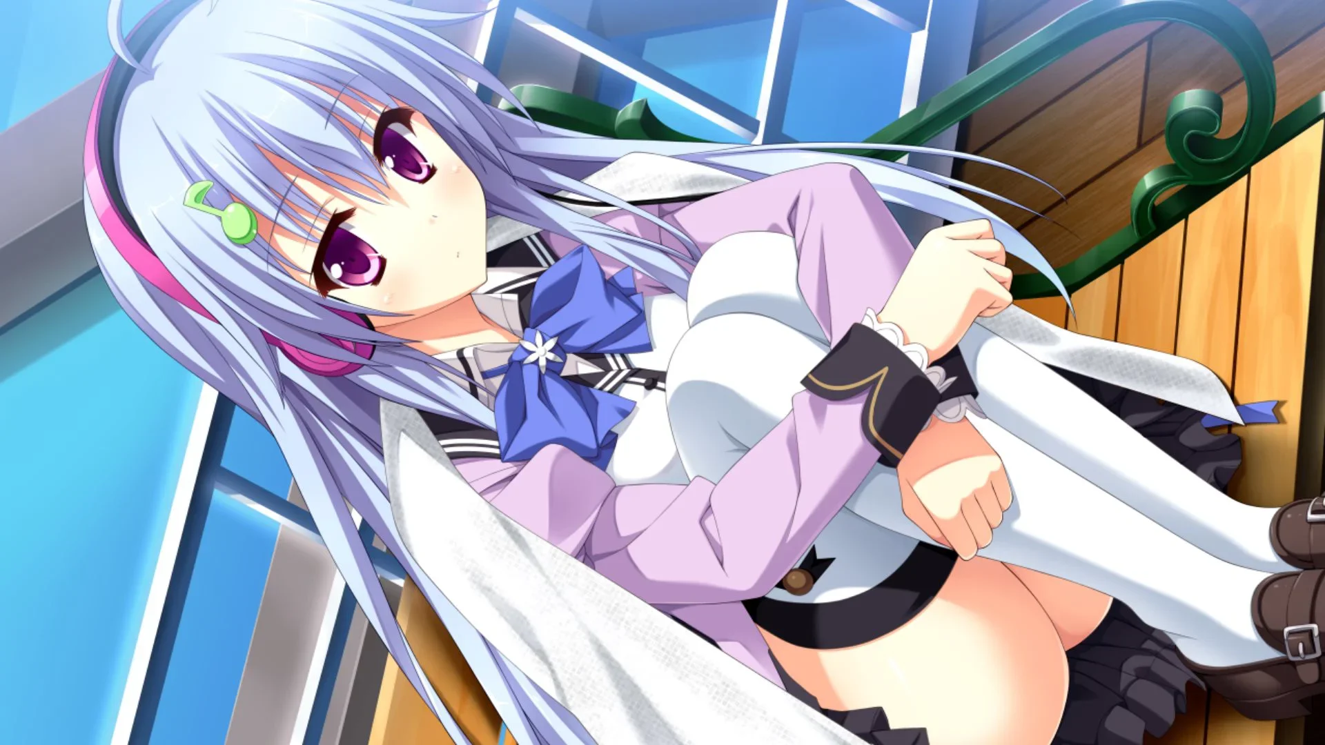 In her usual spot waiting.