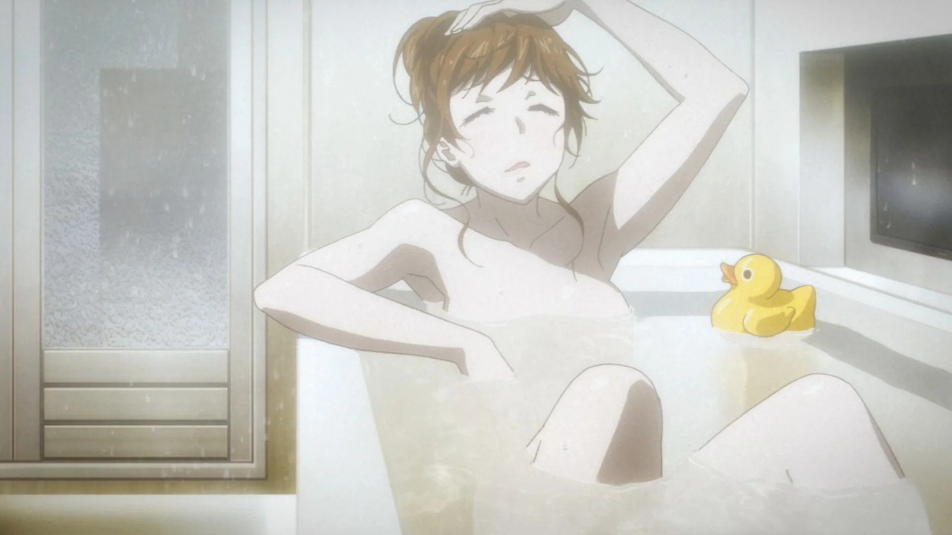 Poor girl, she was just chilling out.