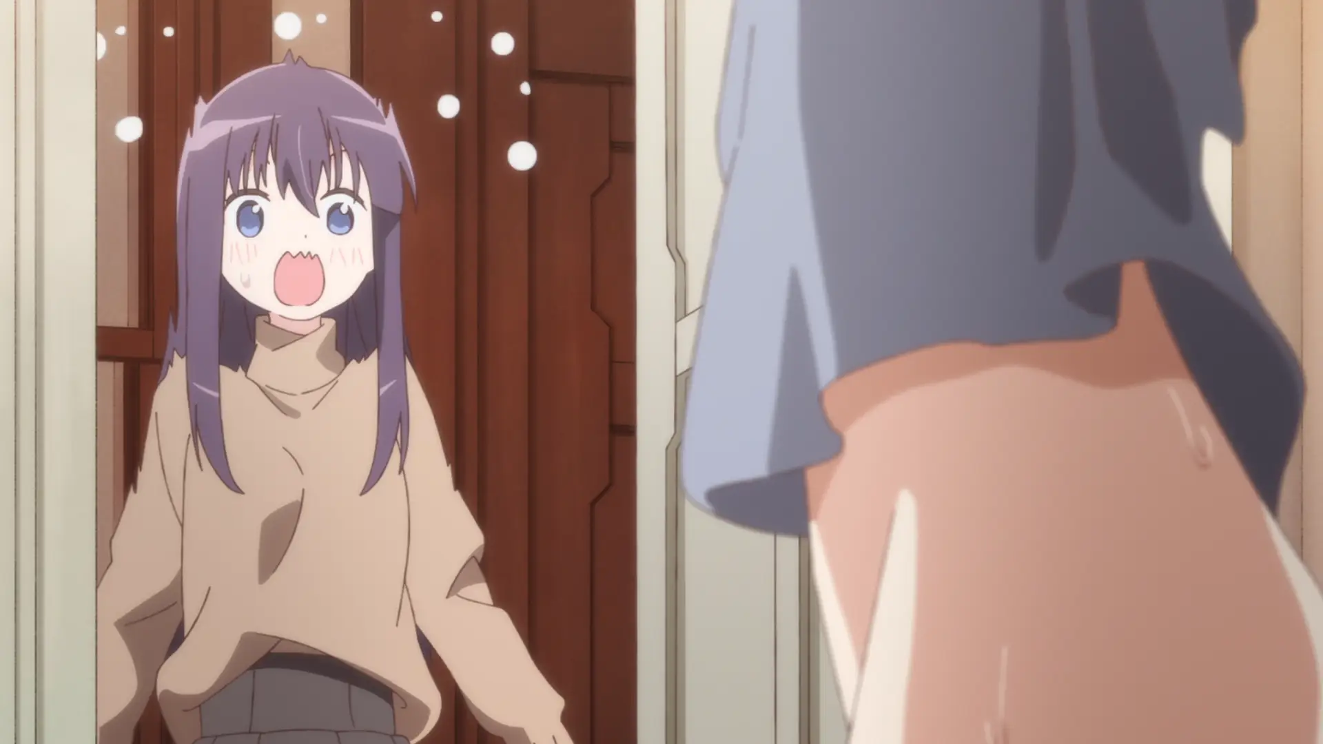 This scene was particularly hilarious, poor Kanade, she isn't used to this type of happenings.