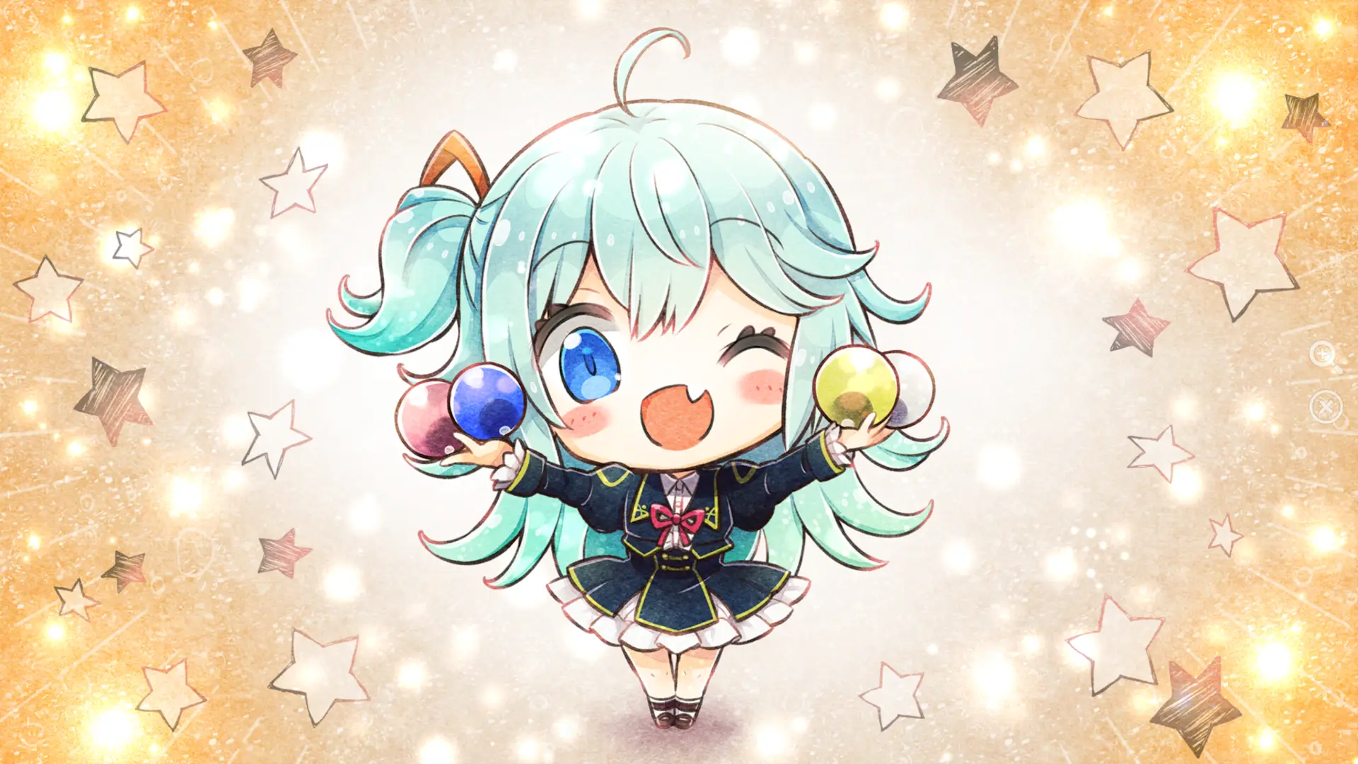 Unrelated, but always cute to see Roo doing some juggling with that adorable smile always printed on her face.