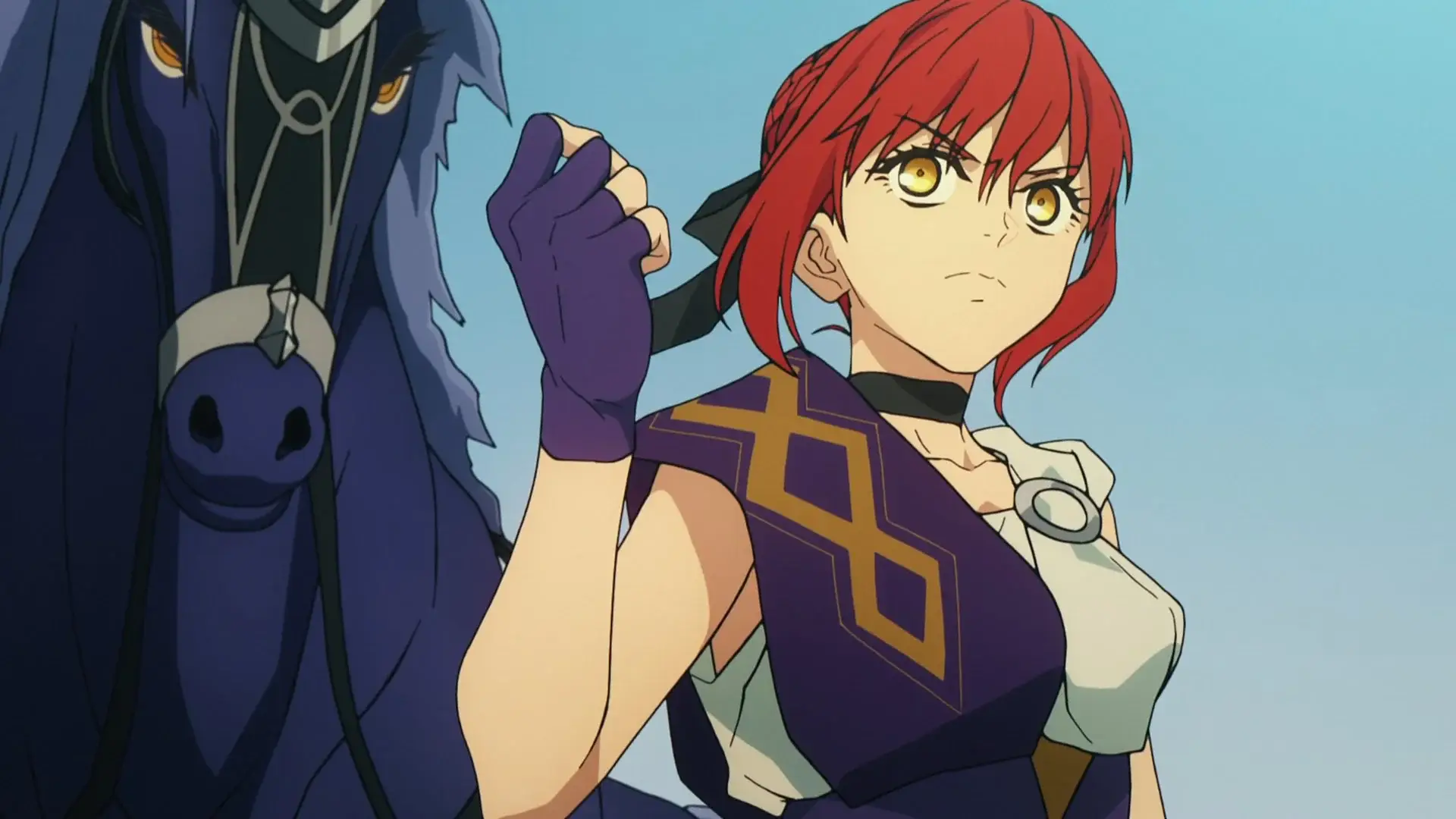 Just absolutely gorgeous character design. Both face and clothes!