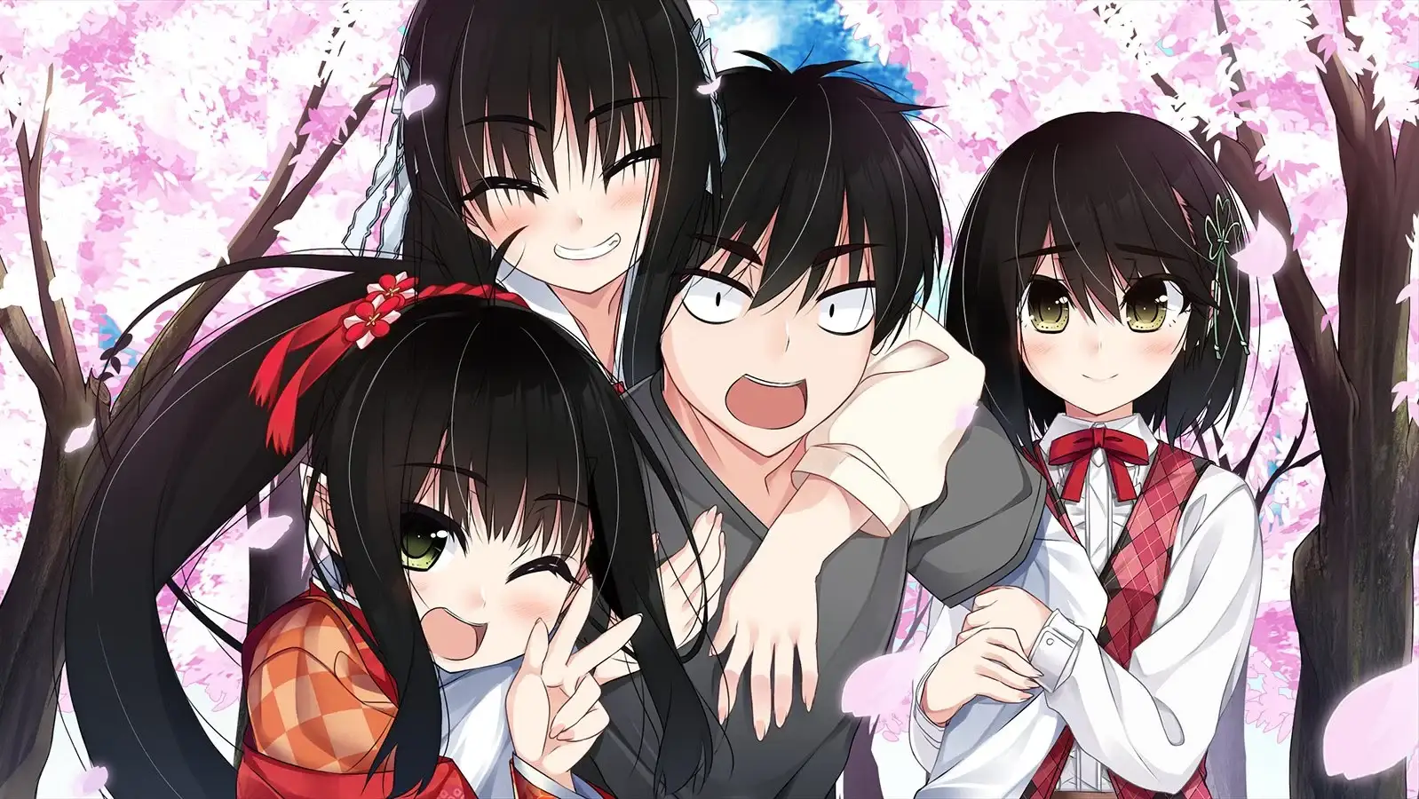 The full main cast together, Haruto, Kohime, Riri and Haruko!