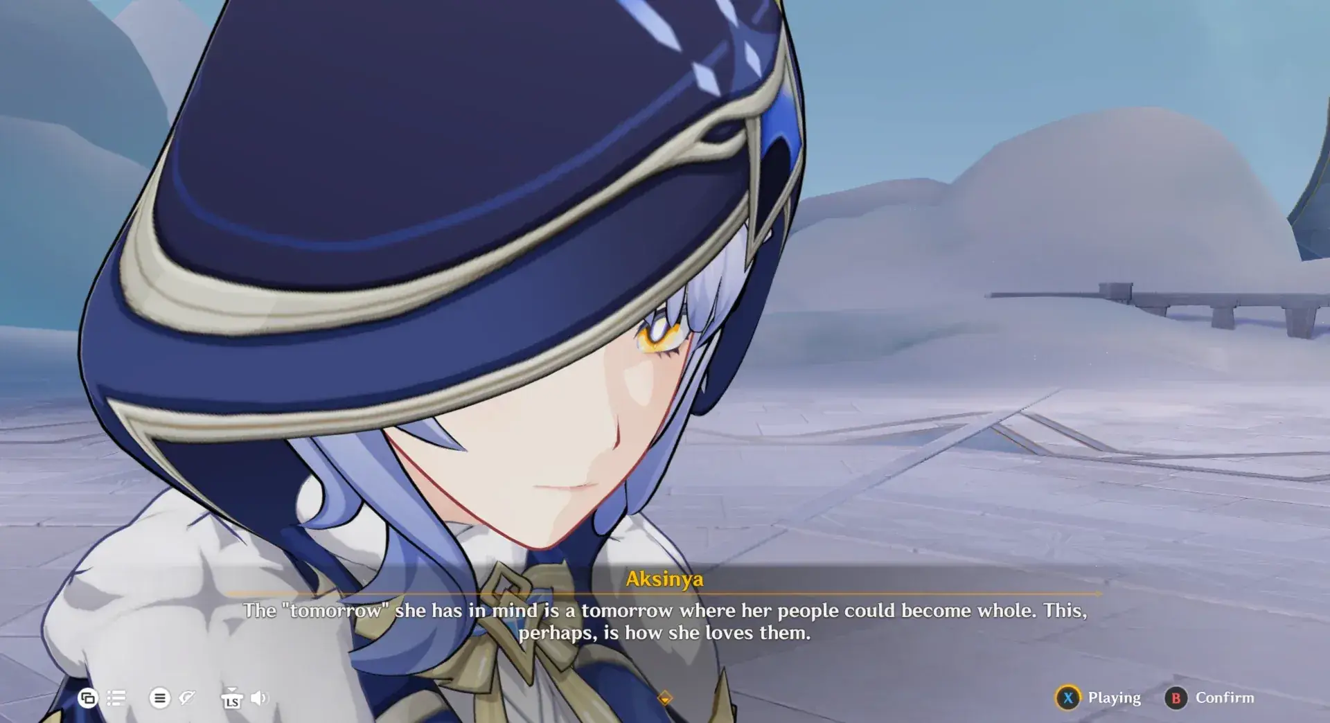 She was suspicious from the start with her vague references and her appearing and disappearing at the right time...