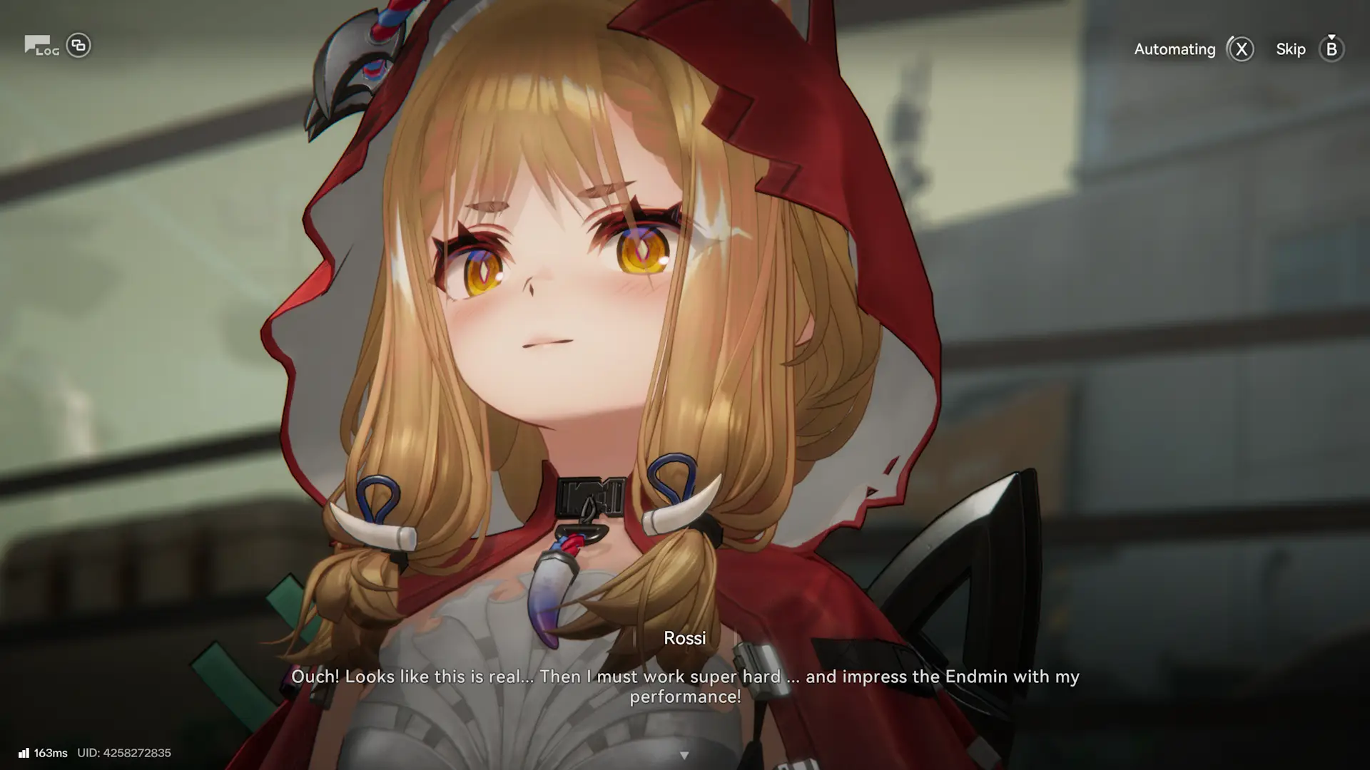 Her admiration for Endmin is second only to Perlica maybe. I wonder what is the image she has inside her mind.