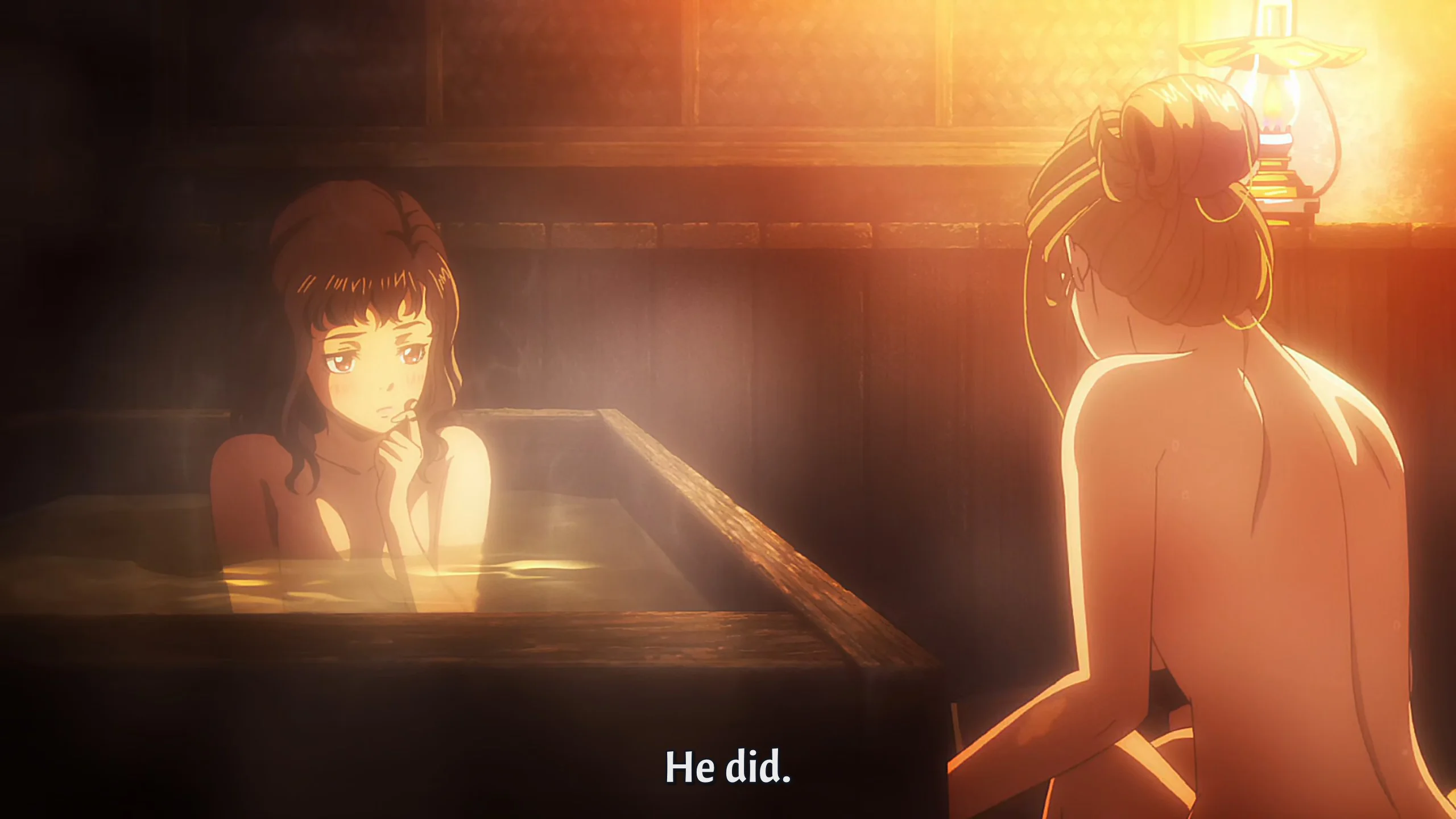 Obligatory fanservice scene as the last movie was lacking.