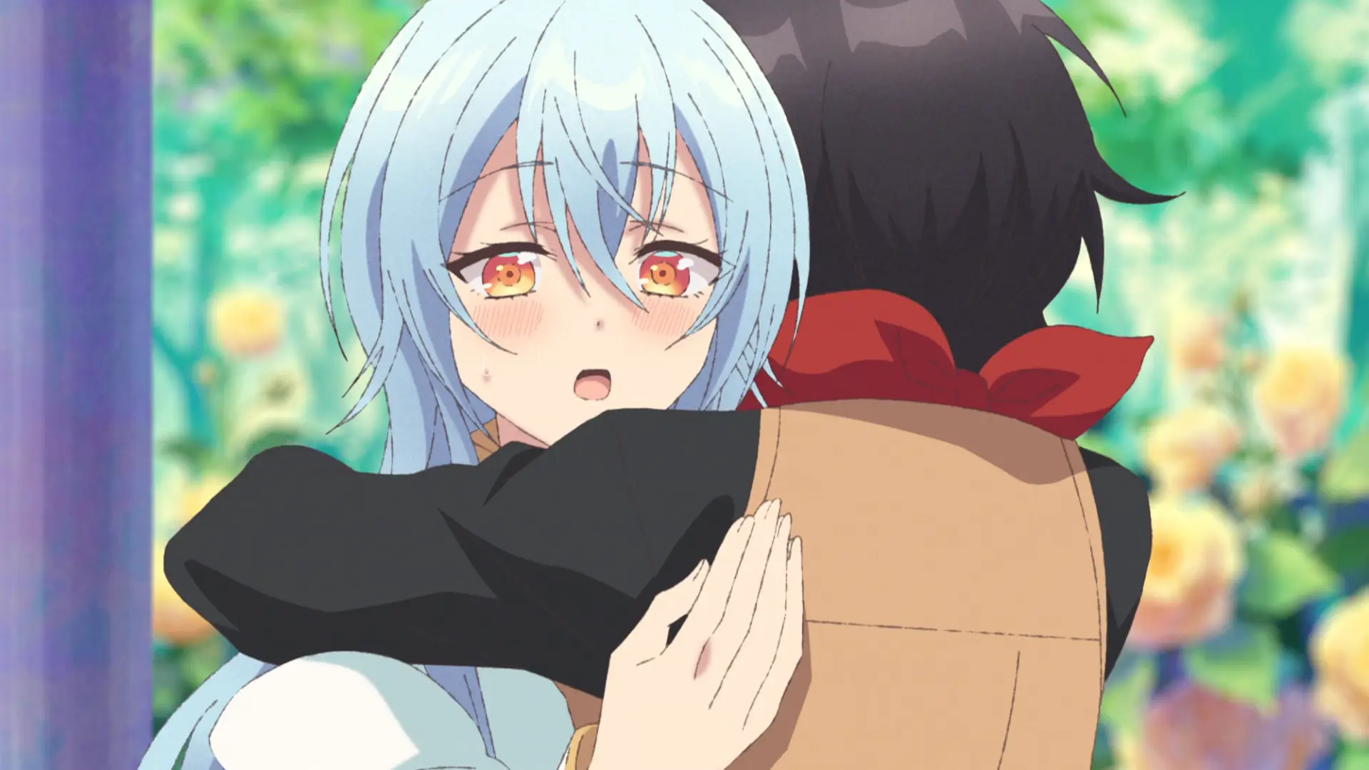 The ending goes for a hug even if, from the scene, I think Cecilia was expecting a kiss from Youki.