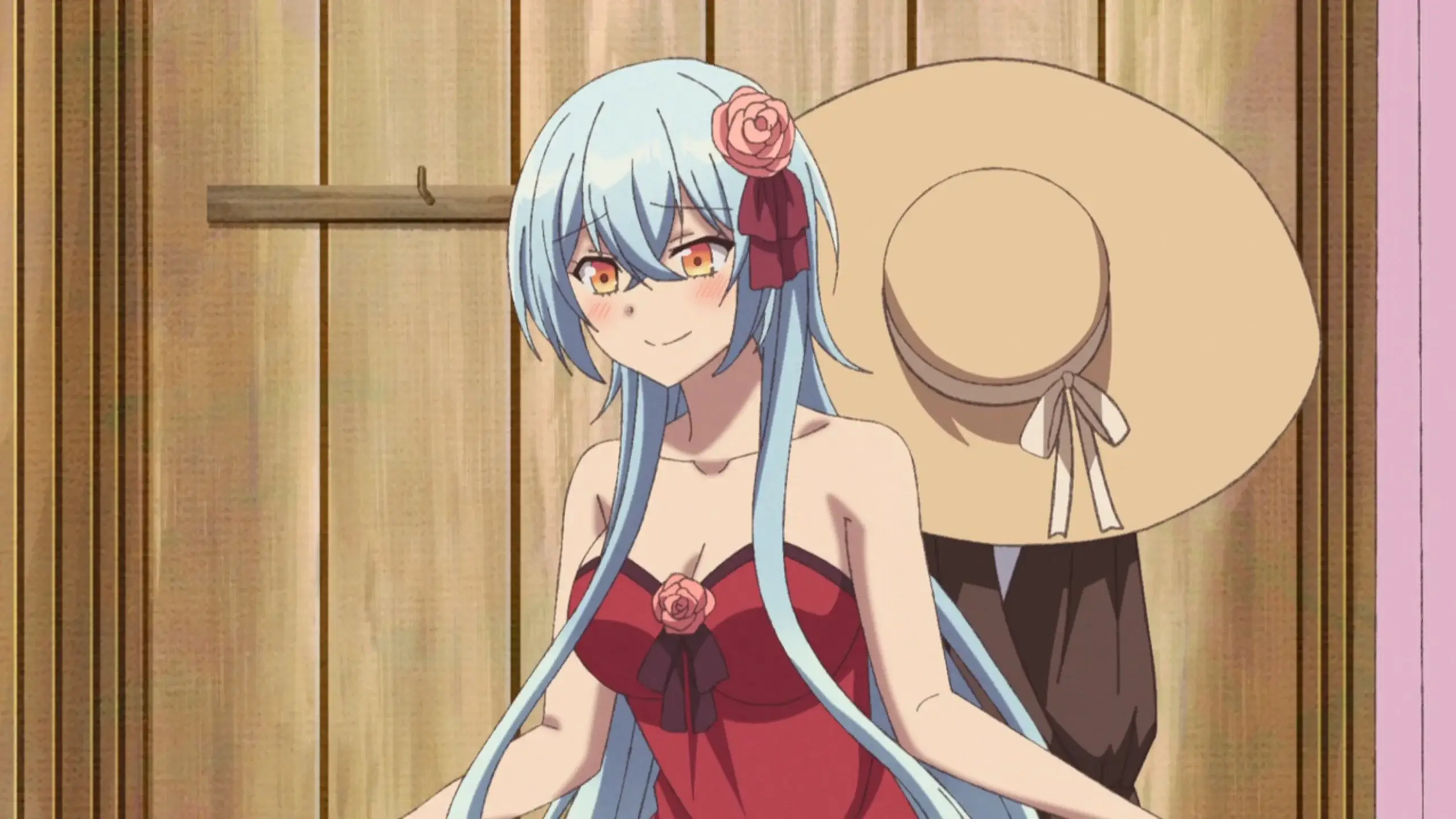 She looks stunning in this dress!