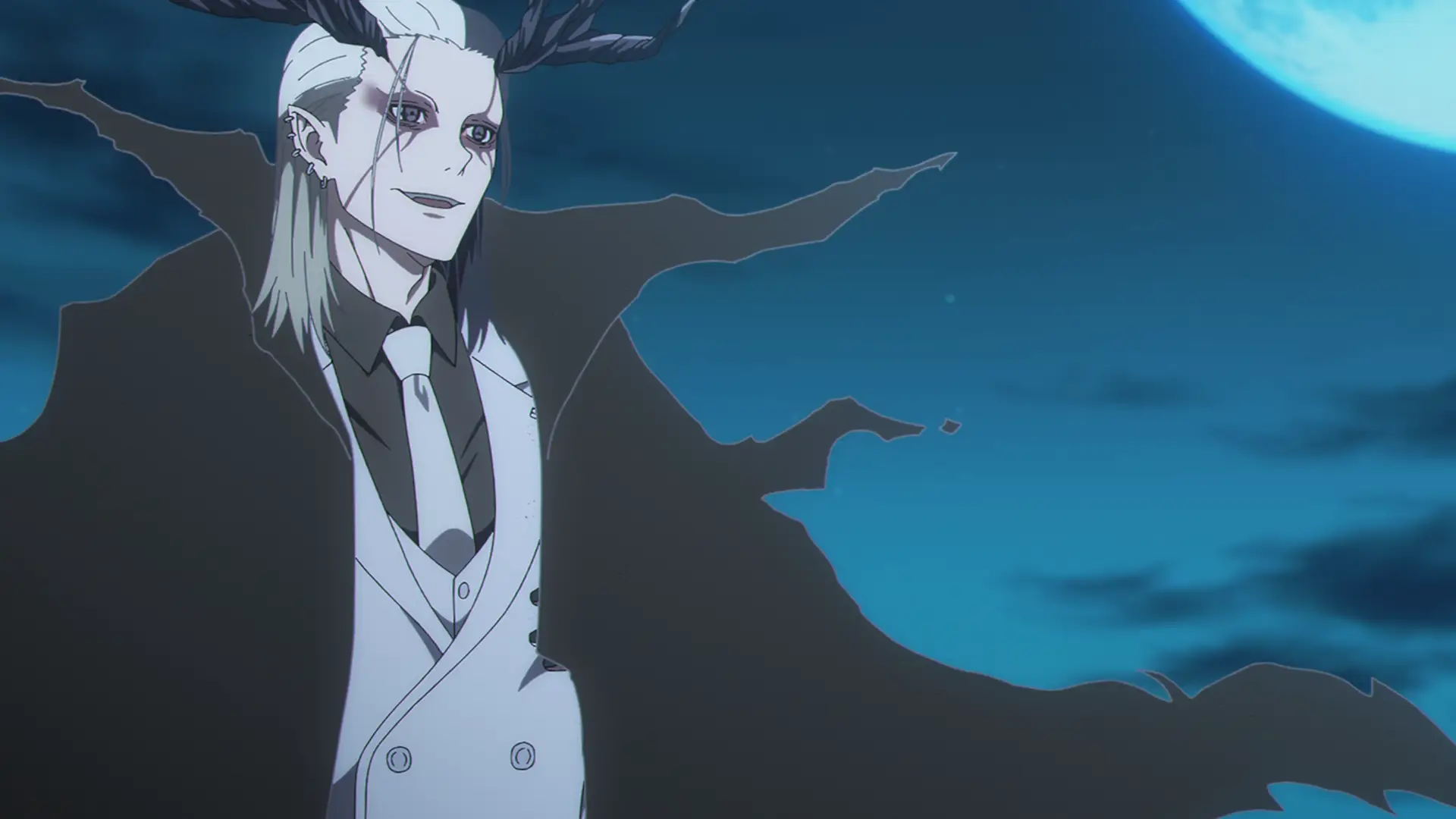 Amagi instead doesn't get a good visual upgrade after the transformation. He's just a lame version of himself with a coat...