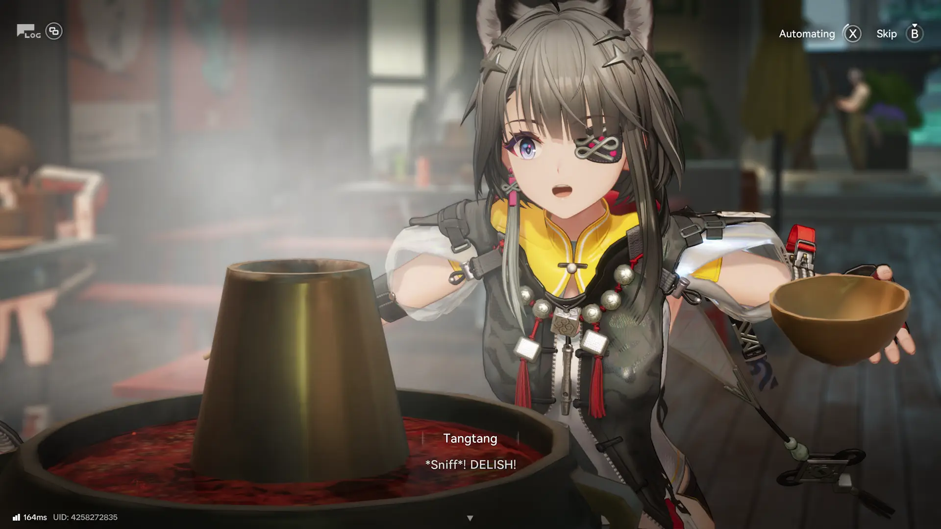 I know it Tangtang. Free food always taste the best so let's eat it all!