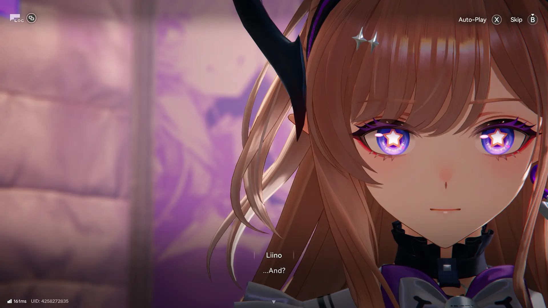 This stare was the best shot I got in the story, Liino looks stunning here, way better than other scenes.