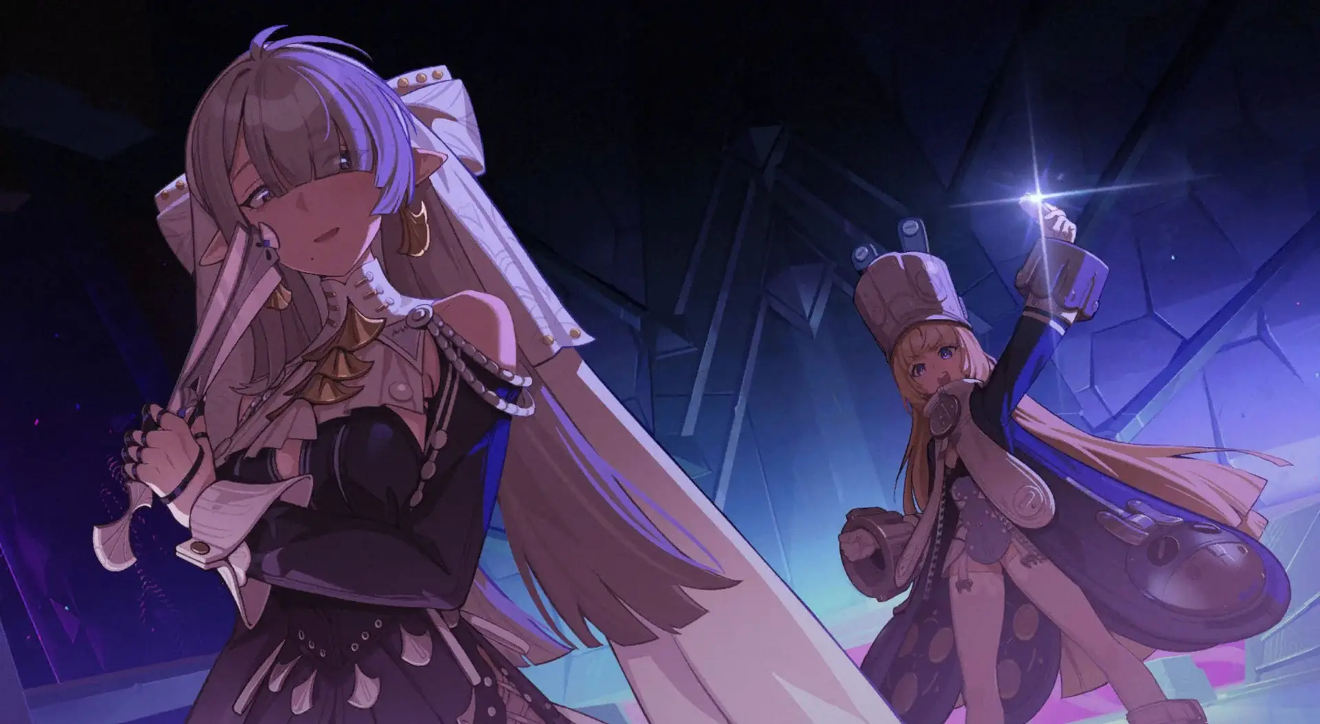 The two mysterious girls that appeared at the end of this patch. Who are they? Which faction do work for?