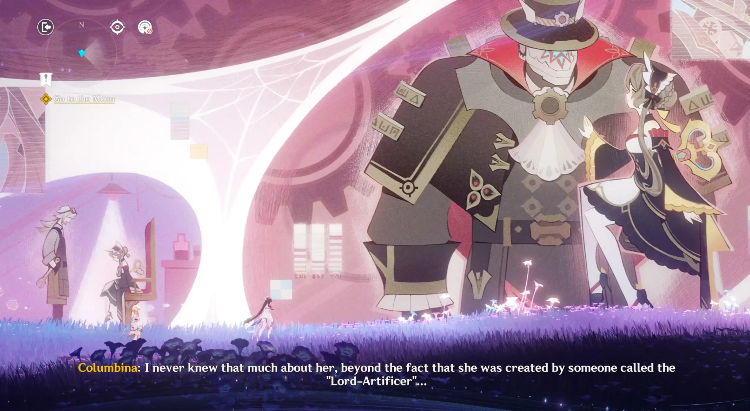 Sandrone is so pretty here in this CG on top of Pulonia...