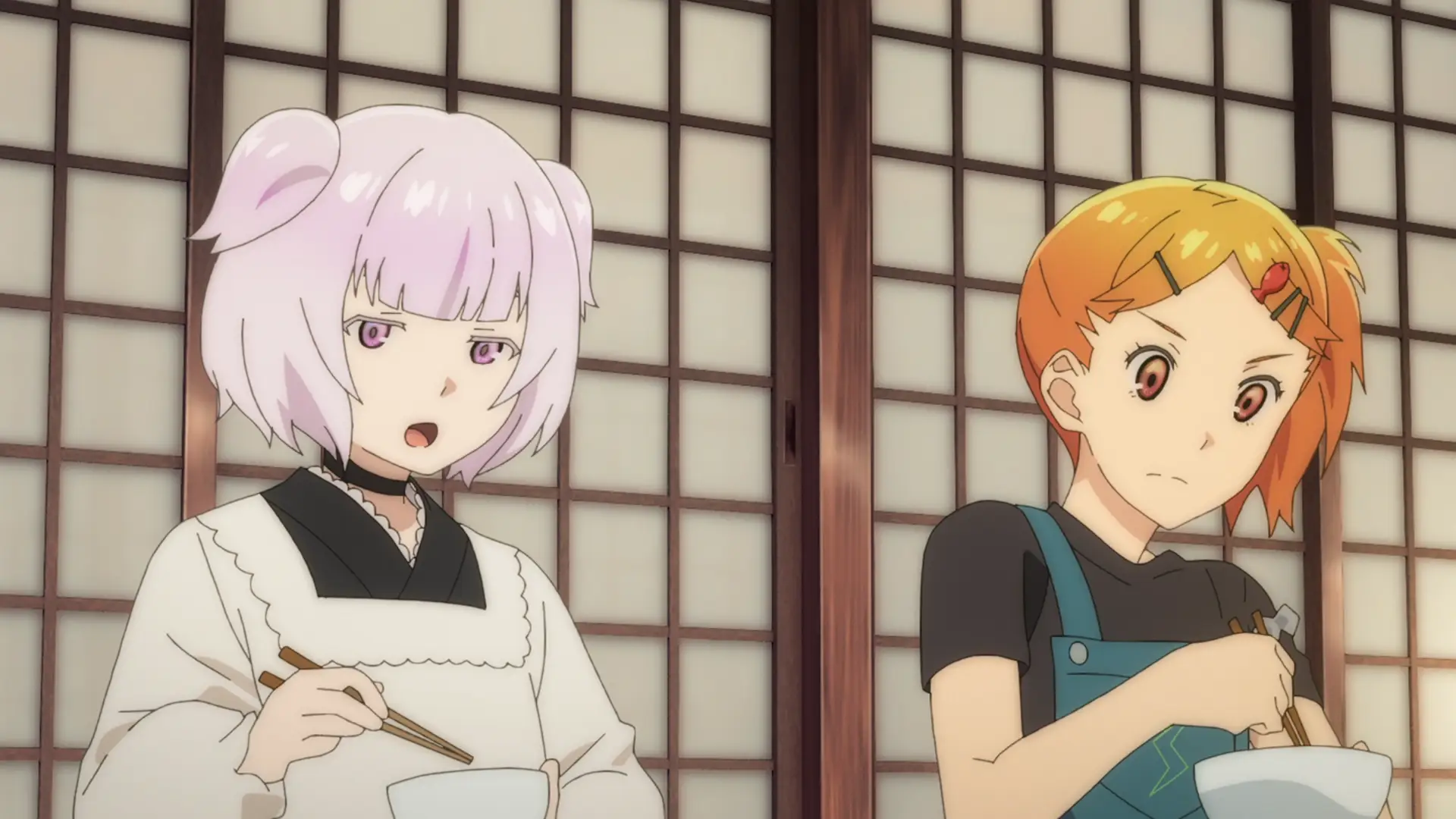 Ichikawa Rui and Murayama Shuri. Honestly I like their character design a bit less compared to Seria and Kaede.