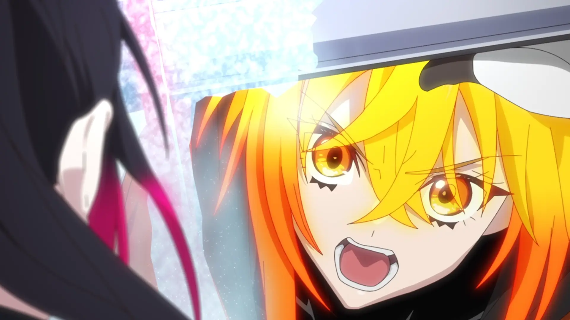 The inevitable clash between the yuri couple Shiina and Towa. I'm sure things will be more cozy after the rescue...