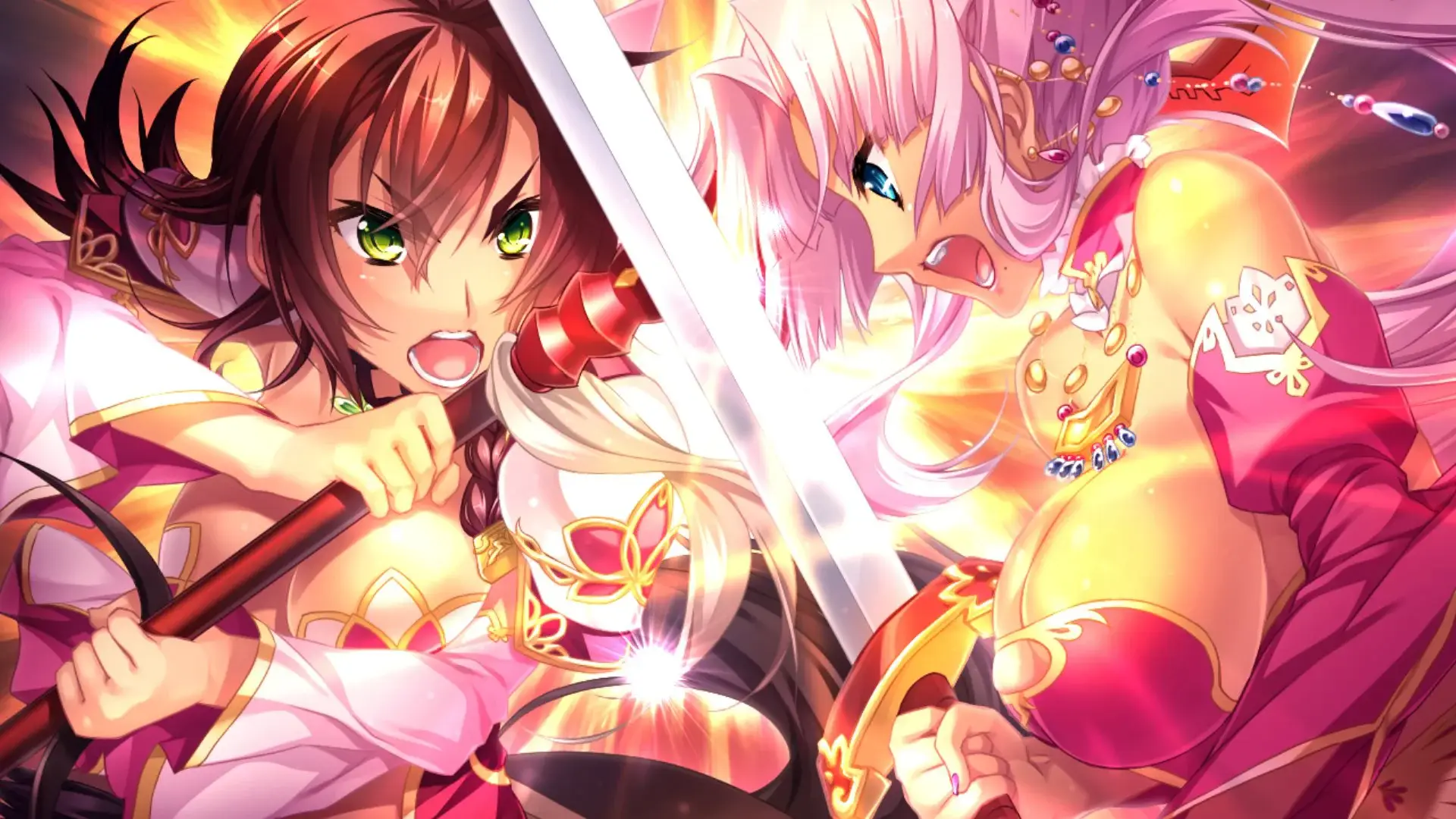 It's rare for the hot blooded Sheren to find someone she can fight against at the same level. Rian is one of them. Of course there's Ren too, but Ren is stronger than everyone so...