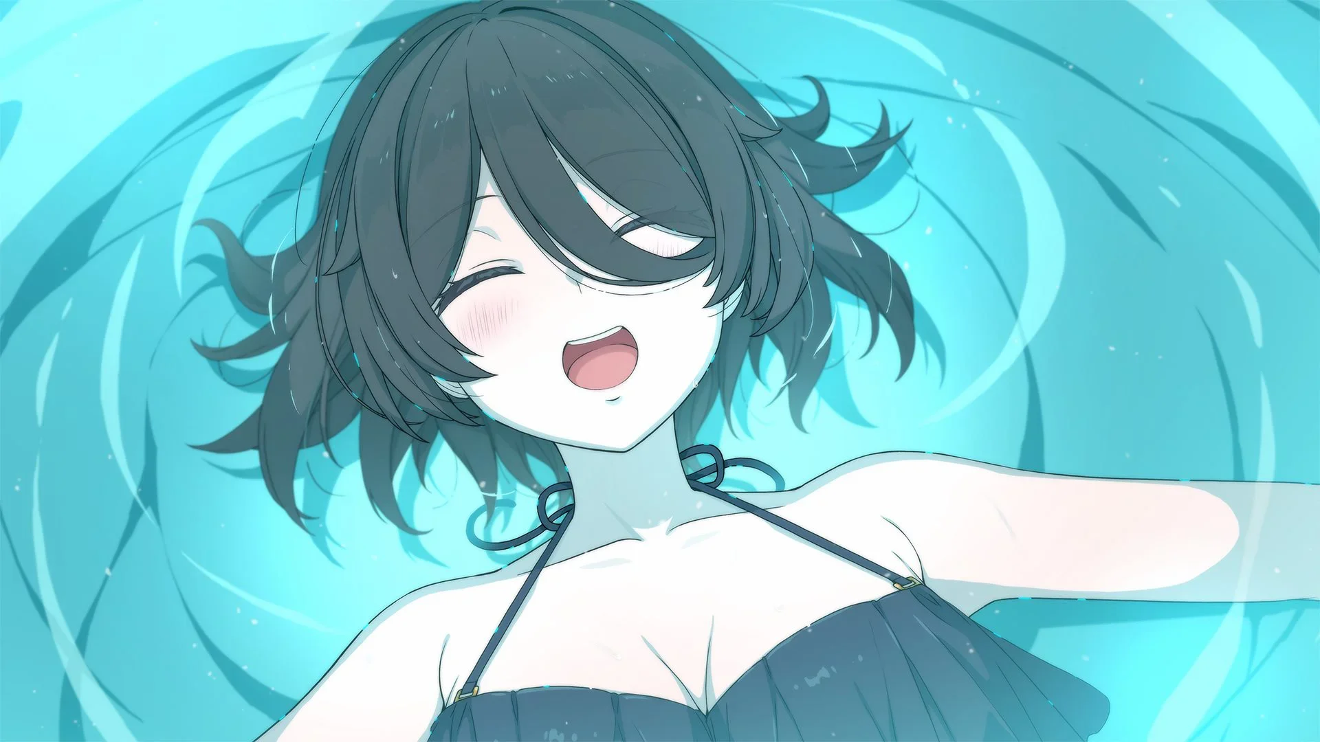 Watching her smile so earnestly was great