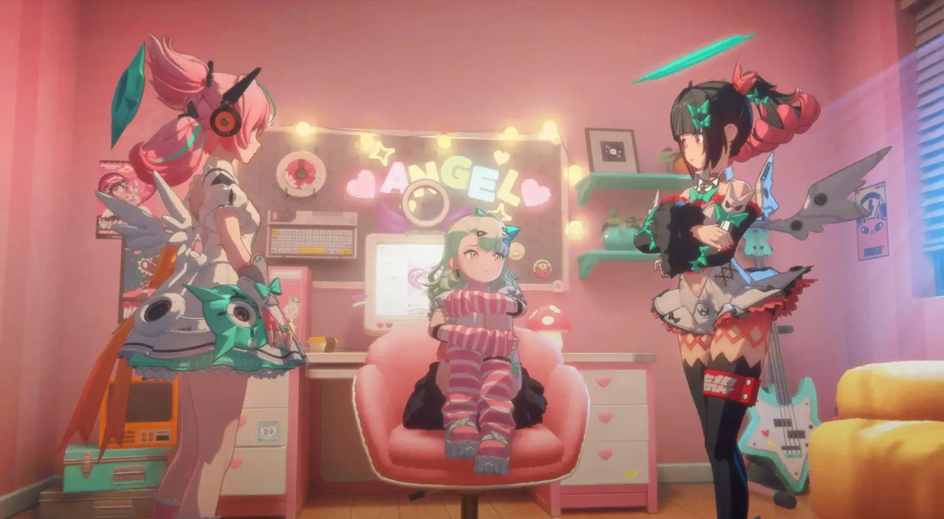 The cuteness of the three idols is honestly incredible. Especially Sunna who seems to be the smallest.