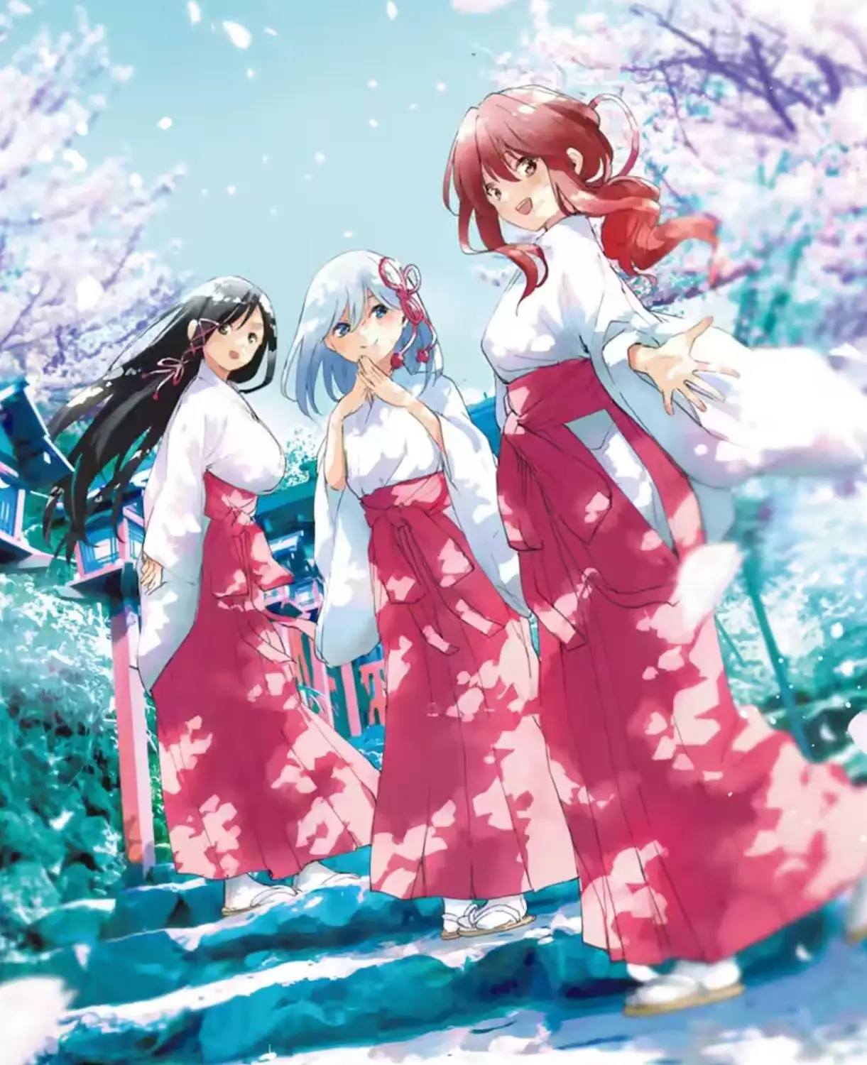 I'm not a huge fan of the shrine maiden outfits myself, but Yae, Asahi and Yuna look great in them. Curious if we'll see more variations of them...