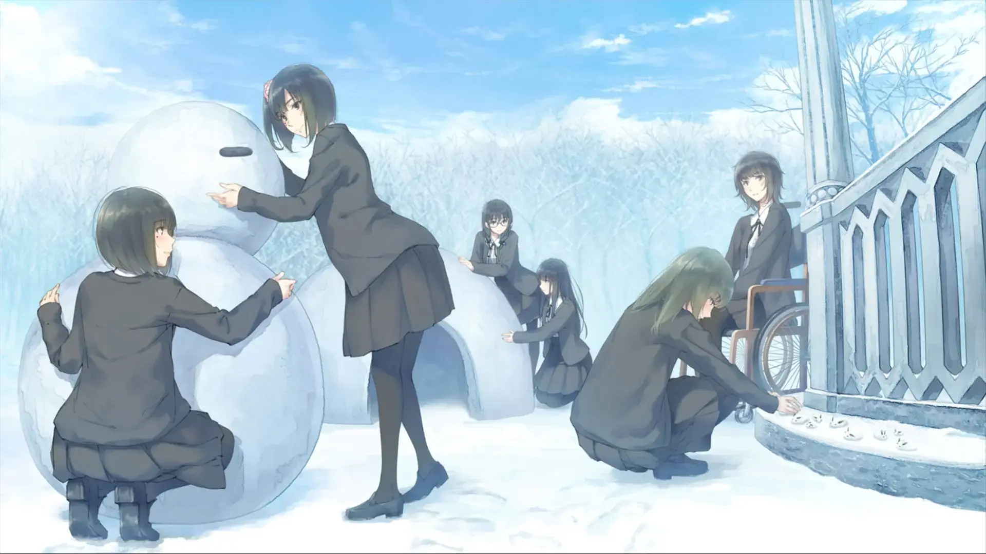 Winter is a moment for playing with your friends with snow!