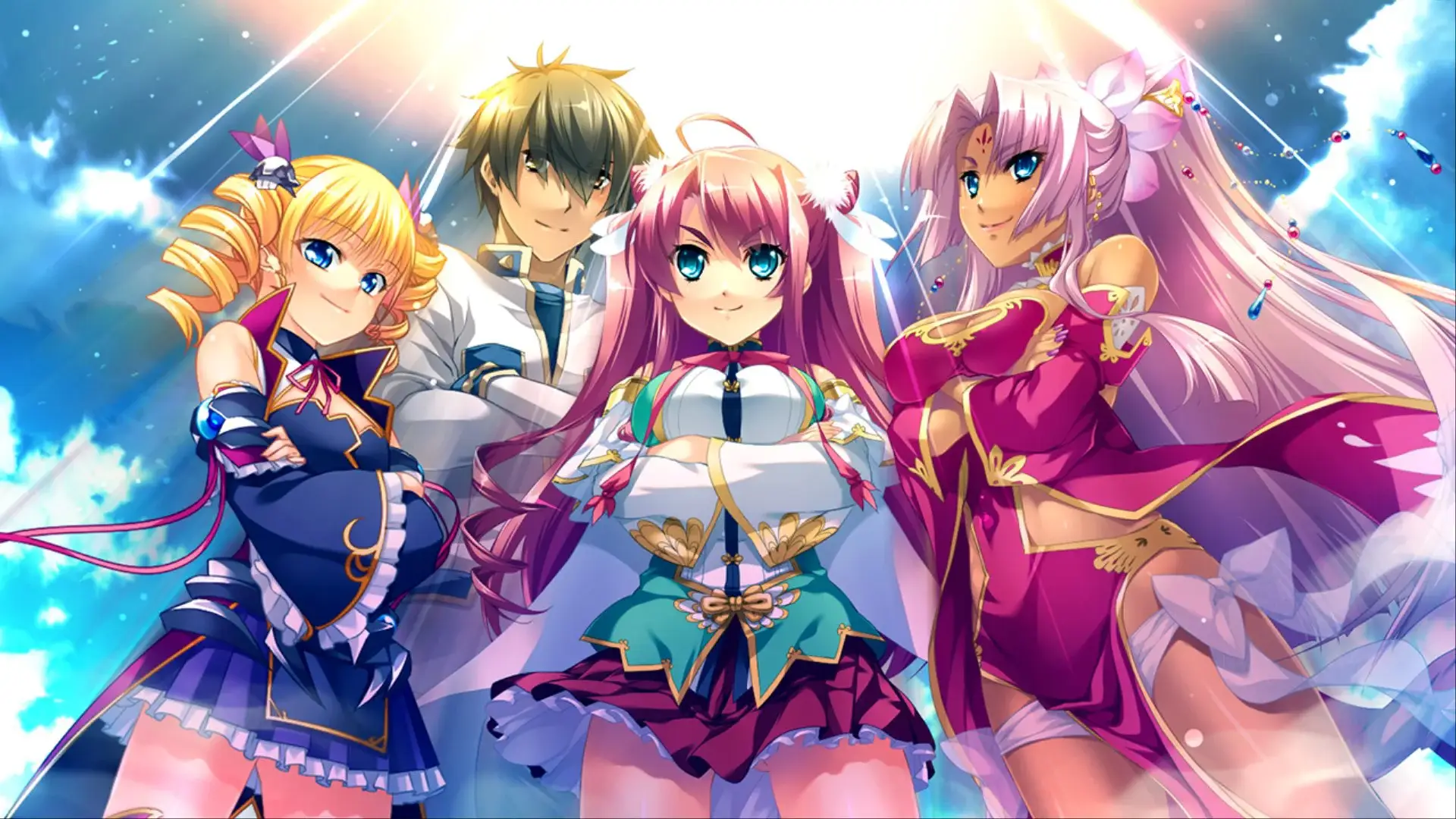 The leader of the three factions, Karin, Touka and Sheren with Kazuto behind. It gave me nostalgy seeing them together like this after going through all three games.