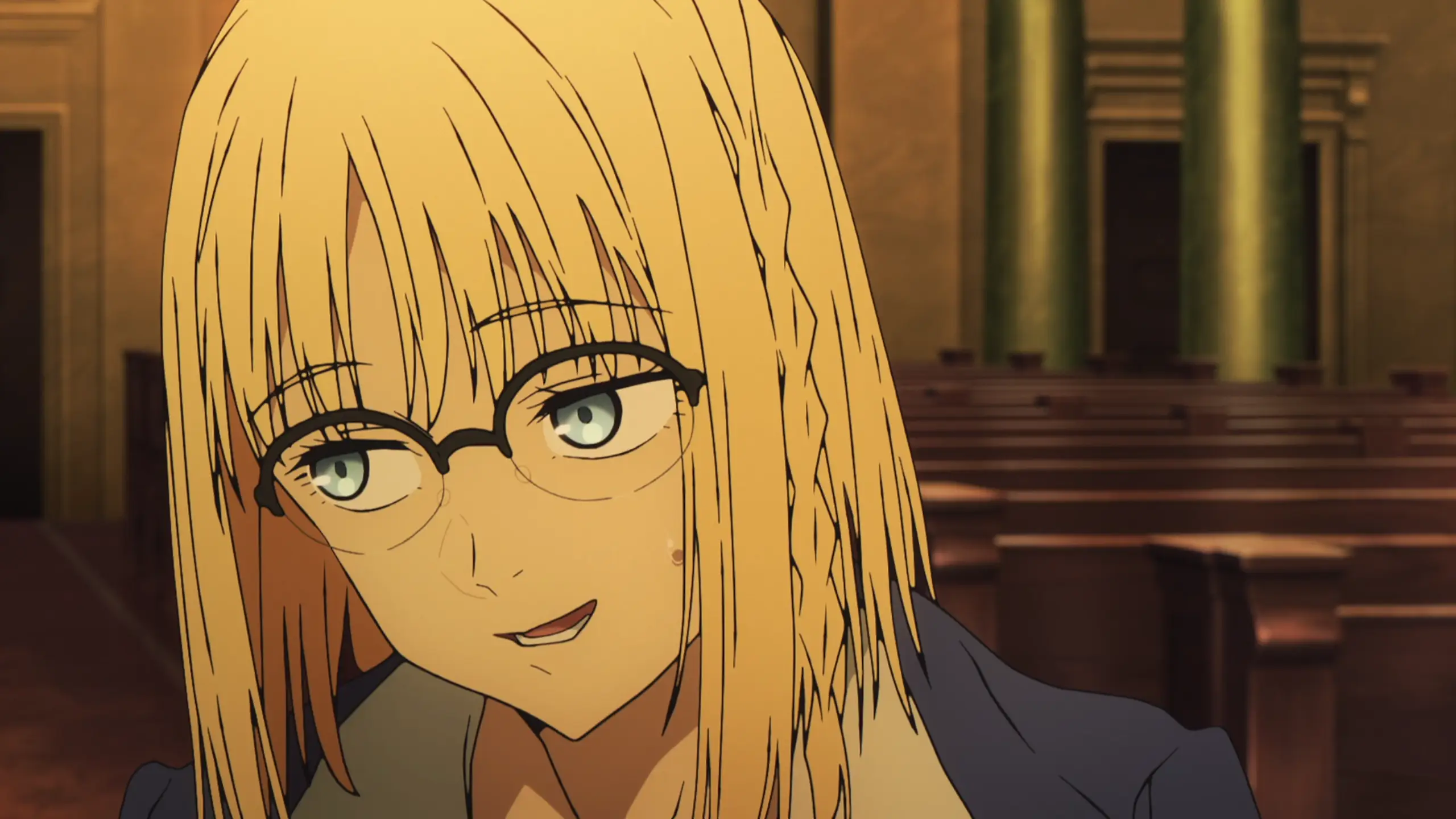 Ayaka (fake apparently according to this episode) has quite some nice expressions whenever around Richard. The two have quite a good affinity.