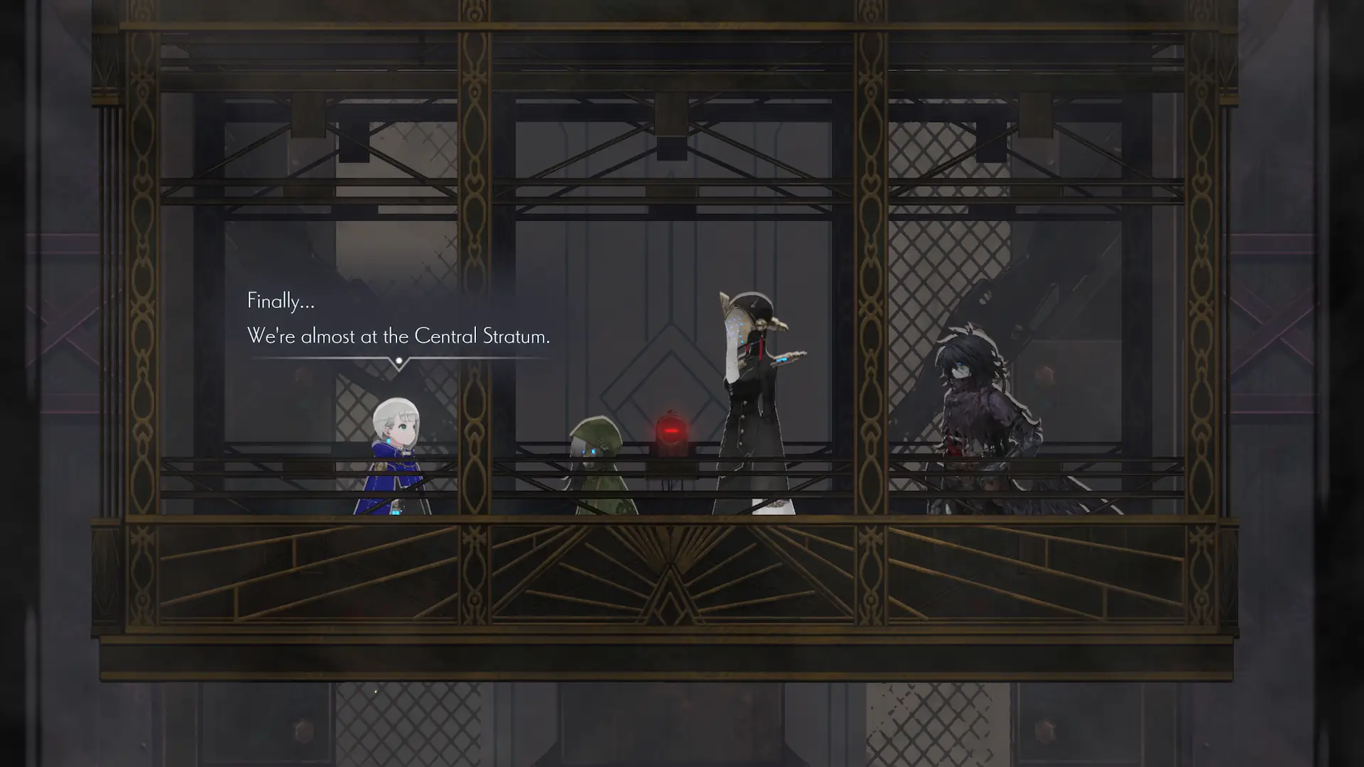 Reaching the central stratum is one of the biggest achievement because it means you learned more or less all the basic mechanics of the game. Then you fight for the first time him and...