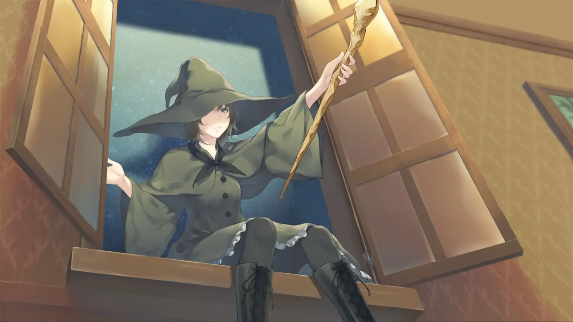 Erika in witch costume is just the most beautiful thing I've seen today and yes, even better than Suou in a dress.