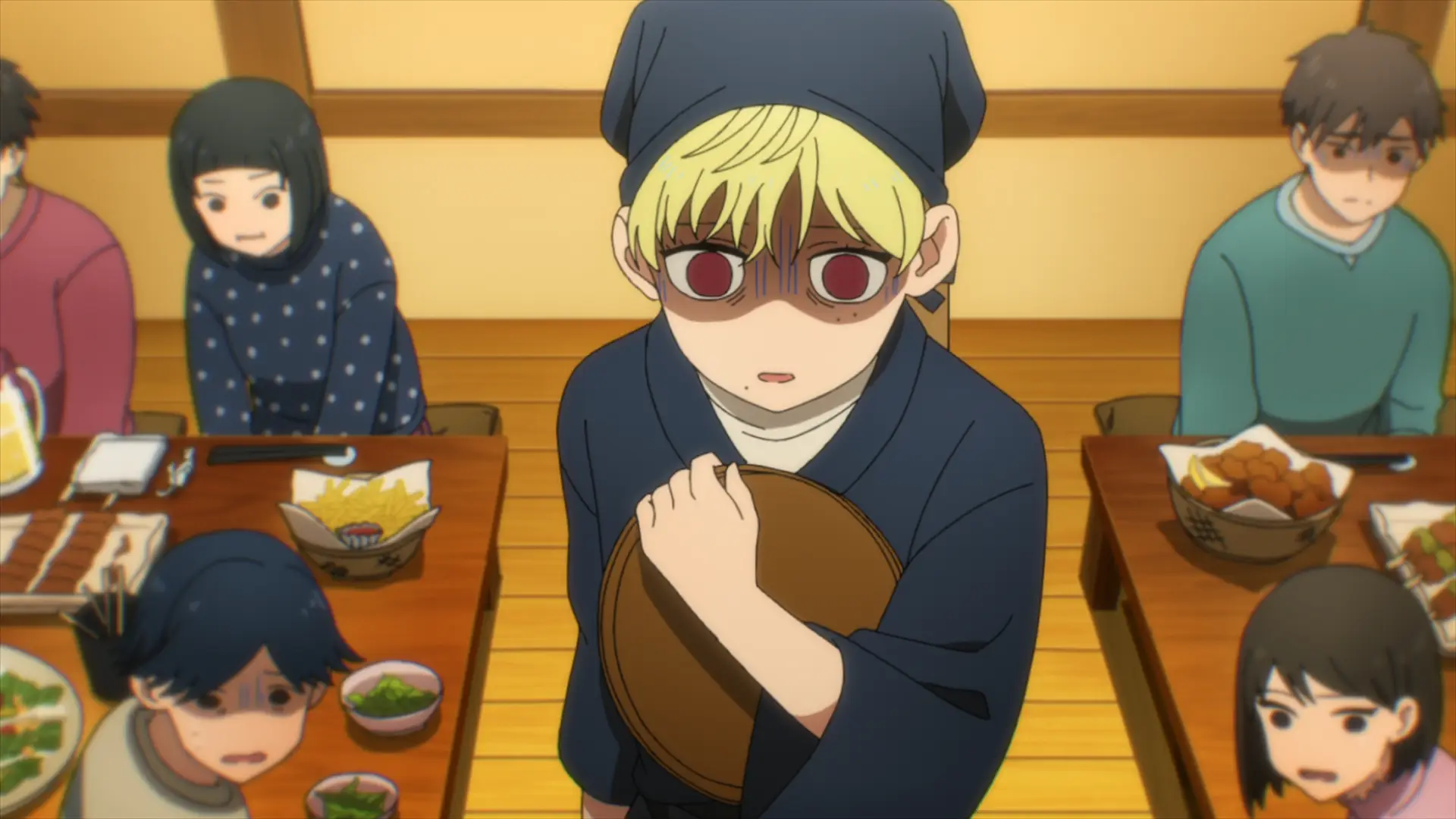 Mei really tries her best to help Gero, but he is, in a way, incredible with his ideas.