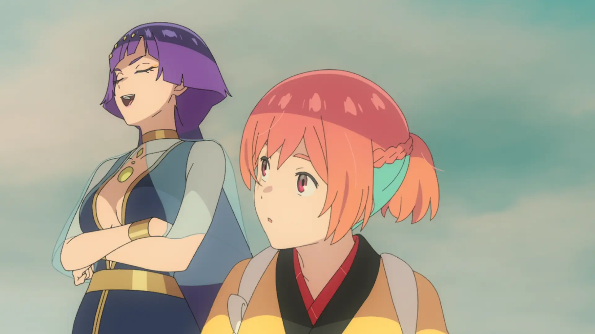 Cleopatra smug before being defeated by Tokugawa's indifference and then insulting look.