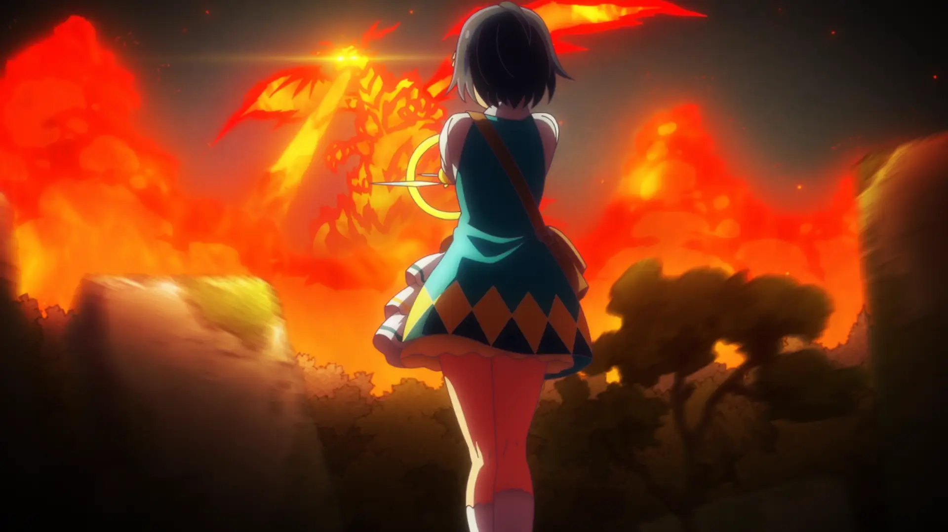 Just imagine that's the smallest possible fire spell, what happens if she put effort and uses an high level fire spell? End of the world?!
