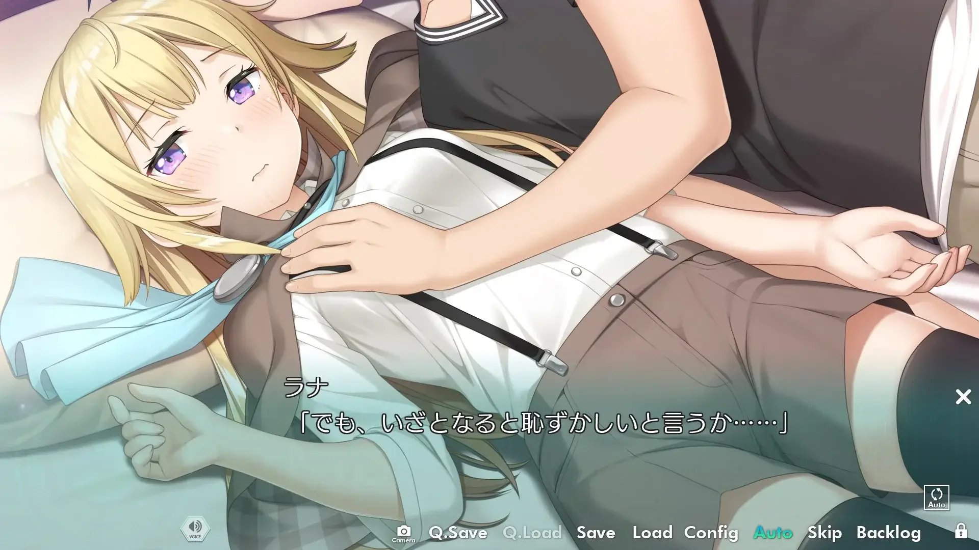 The suspenders are one of those weirdly ecchi piece of clothing when used in these games...