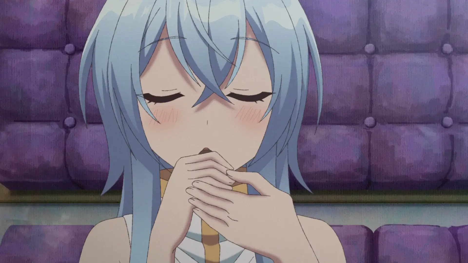 Cecilia drinking a mysterious potion made by someone who she barely knows...