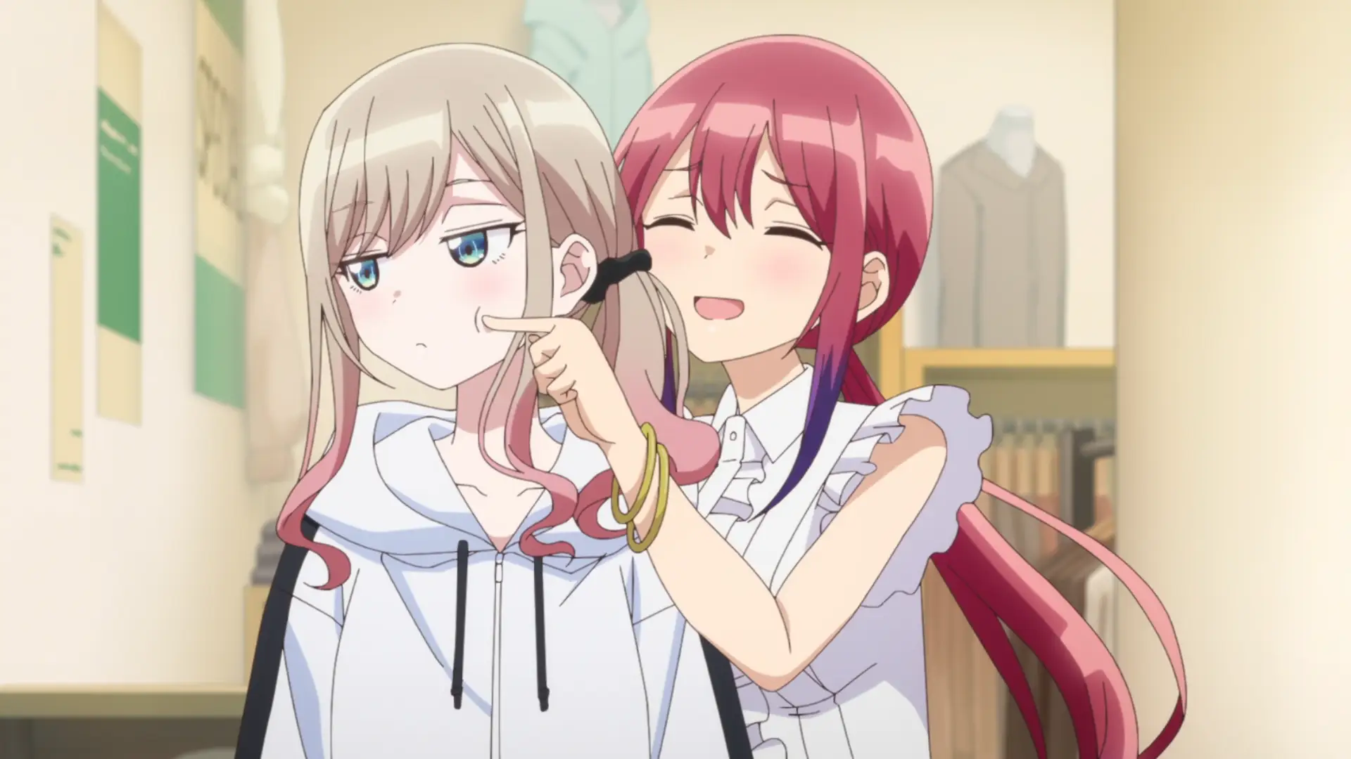 Atori loves teasing Suzu because Suzu is not fawning over her like everyone else. It's unrequited love, but I guess Atori doesn't mind?